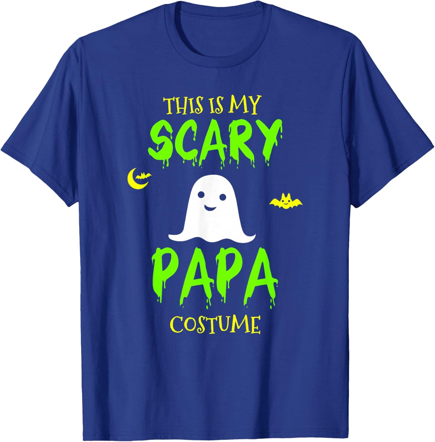 This Is My Scary Papa Costume Halloween Lazy Easy T-Shirt - T-Shirt | Royal