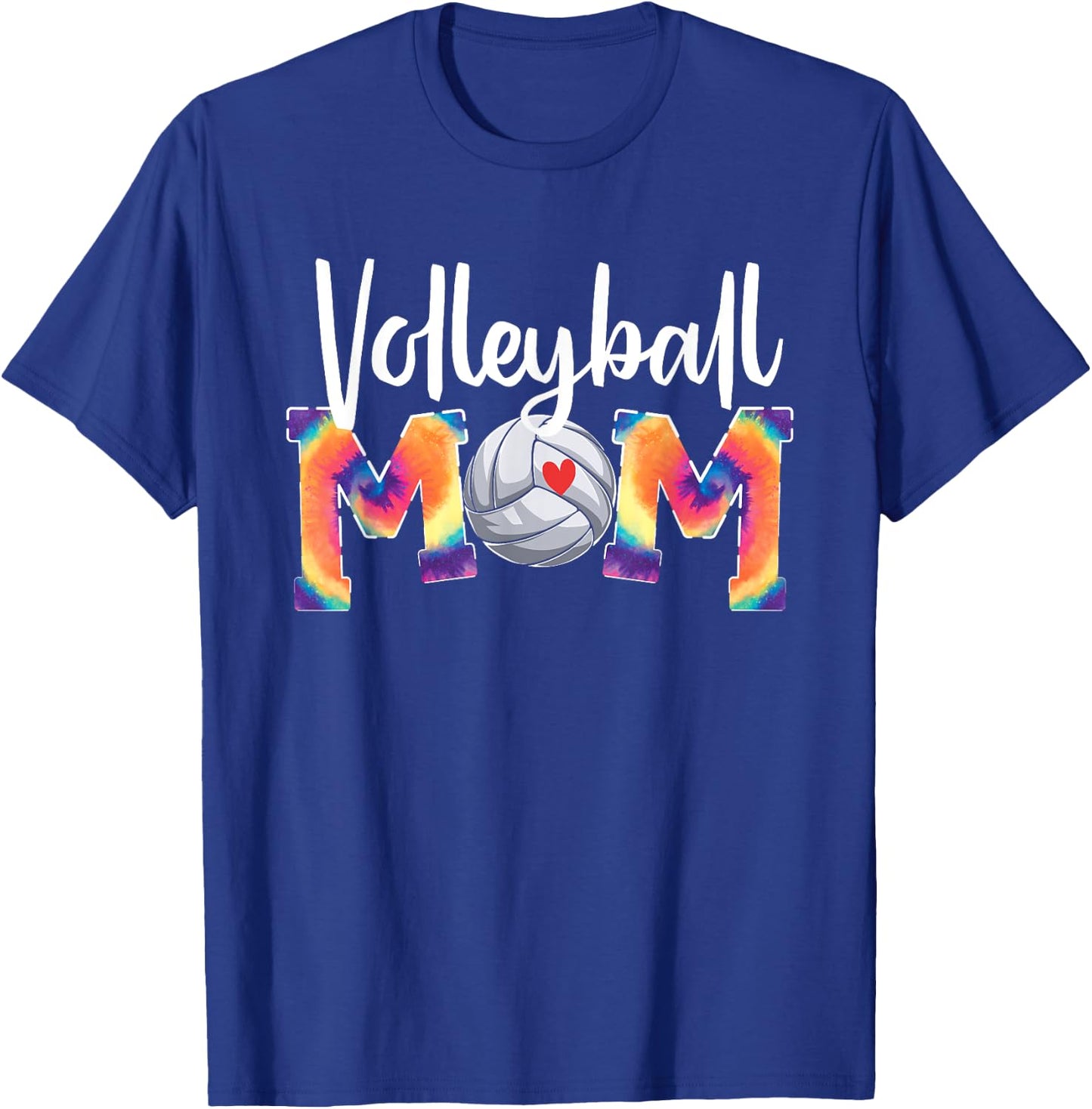 Volleyball Mom Tie-Dye Funny Volleyball Love T-Shirt - T-Shirt | Royal