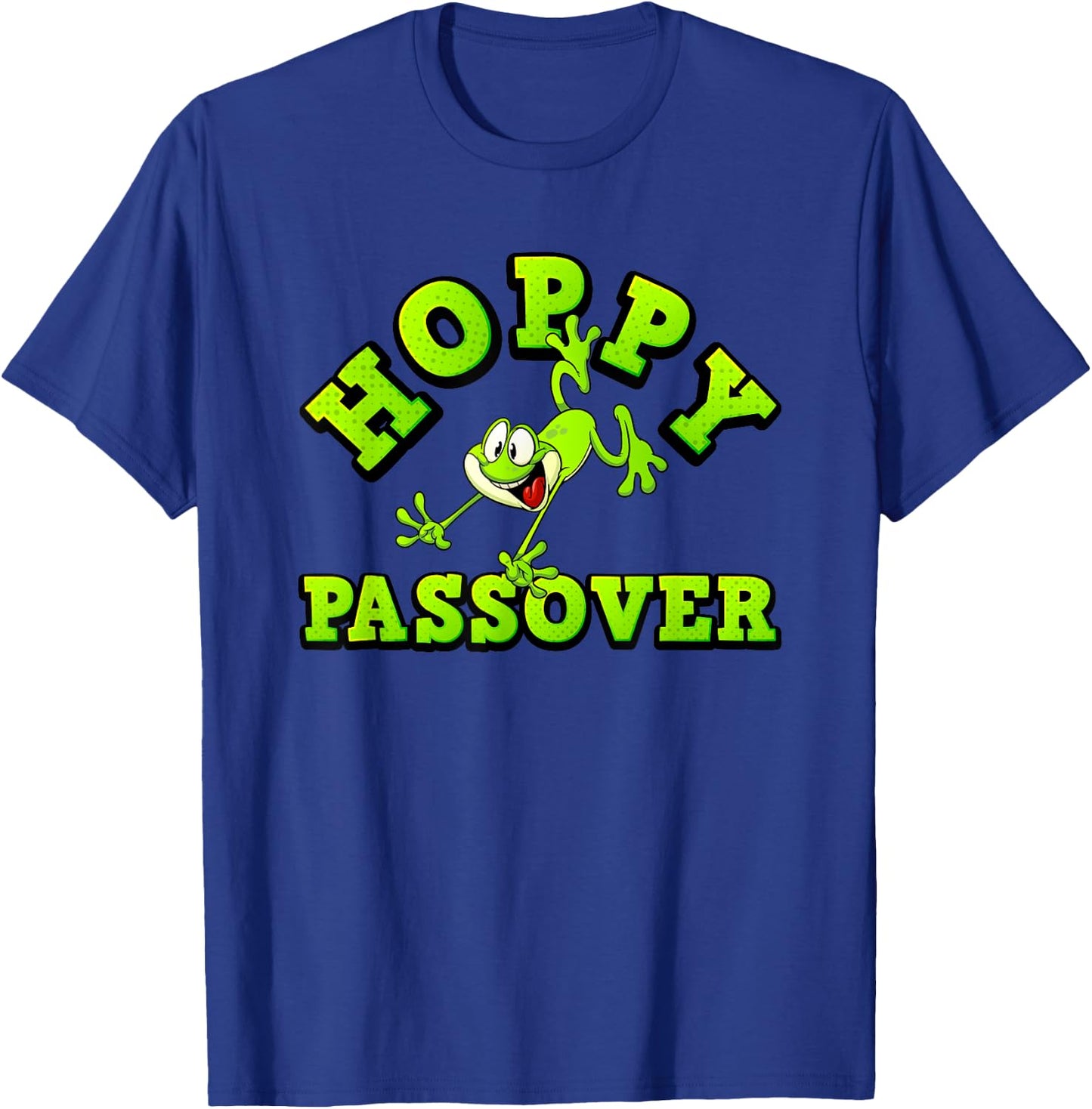 Hoppy Passover Funny Kids Frog Plague Traditions Pesach T-Shirt - T-Shirt | Royal