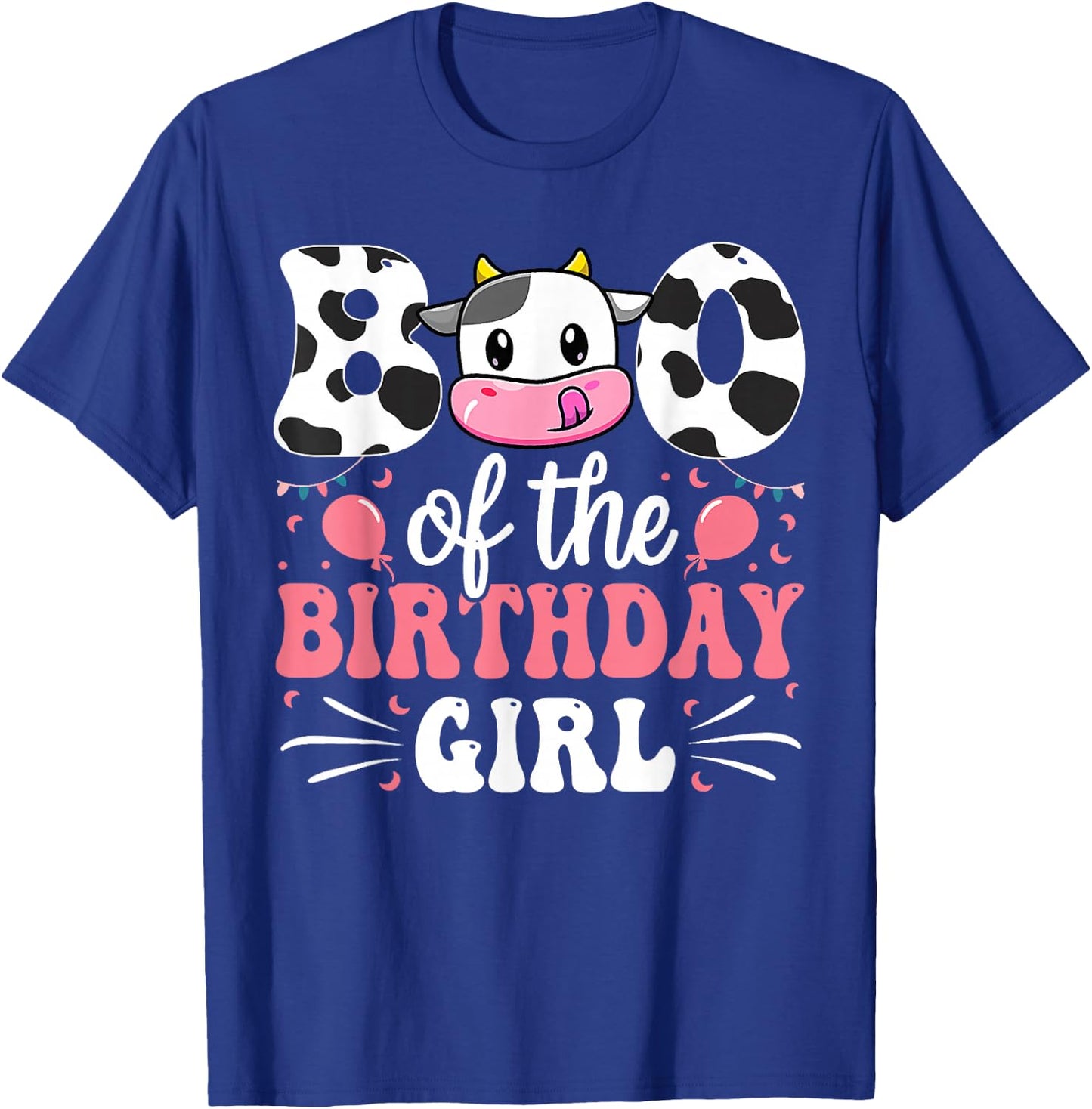 Brother Of The Birthday Girl Cow Family Matching 1st T-Shirt - T-Shirt | Royal