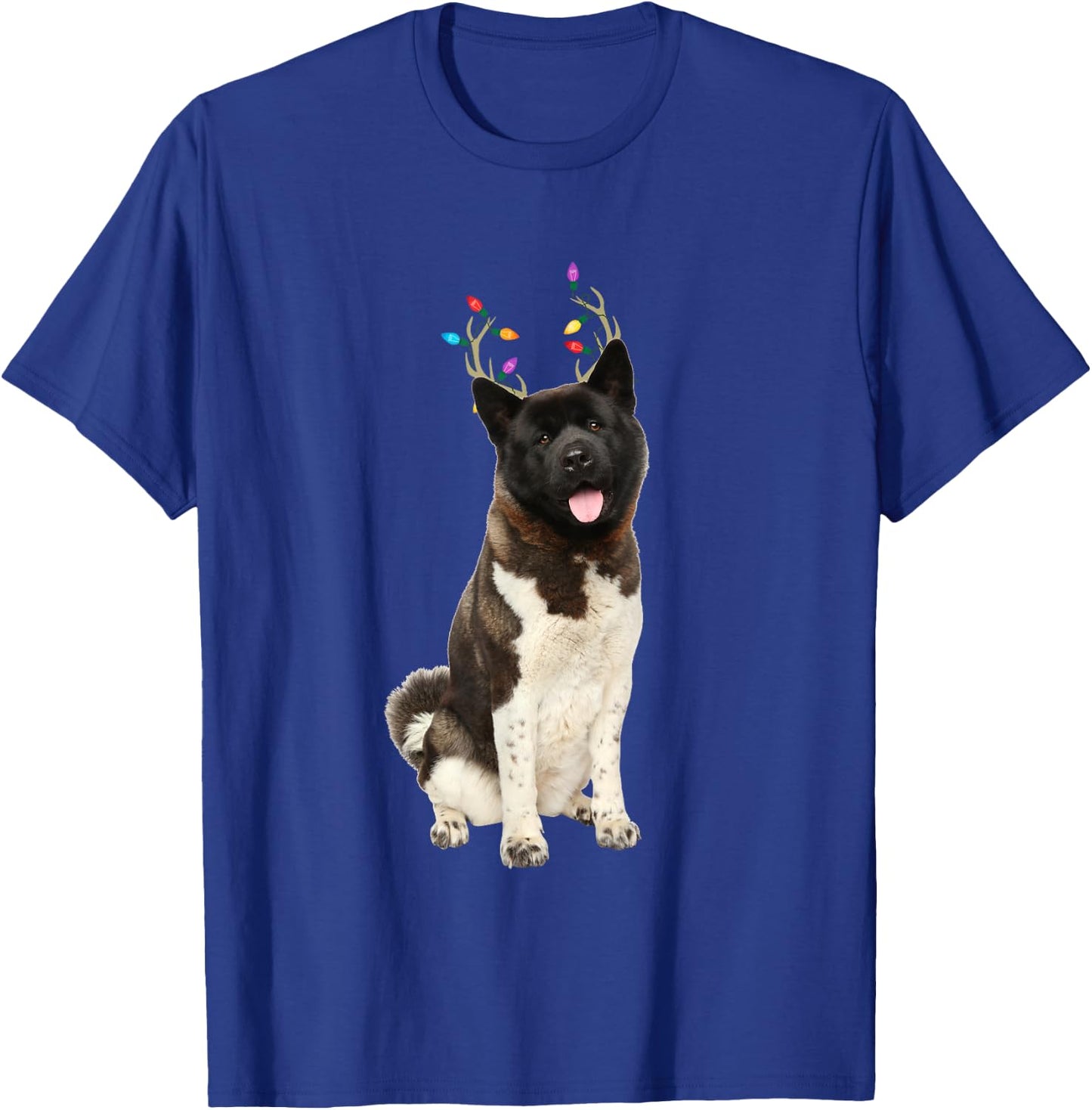 American Akita Reindeer Christmas Dog Women Kids T-Shirt - T-Shirt | Royal