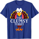 99 Gifts Thanksgiving Costume Matching Family The Clumsy Turkey Thanksgiving -Kids Black T-Shirt - T-Shirt | Royal