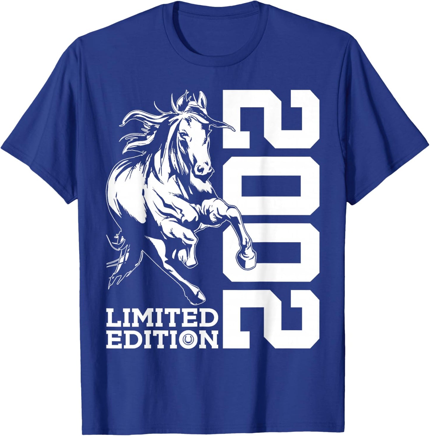 Riding 24th Birthday Horse Limited Edition 2002 Rider T-Shirt - T-Shirt | Royal