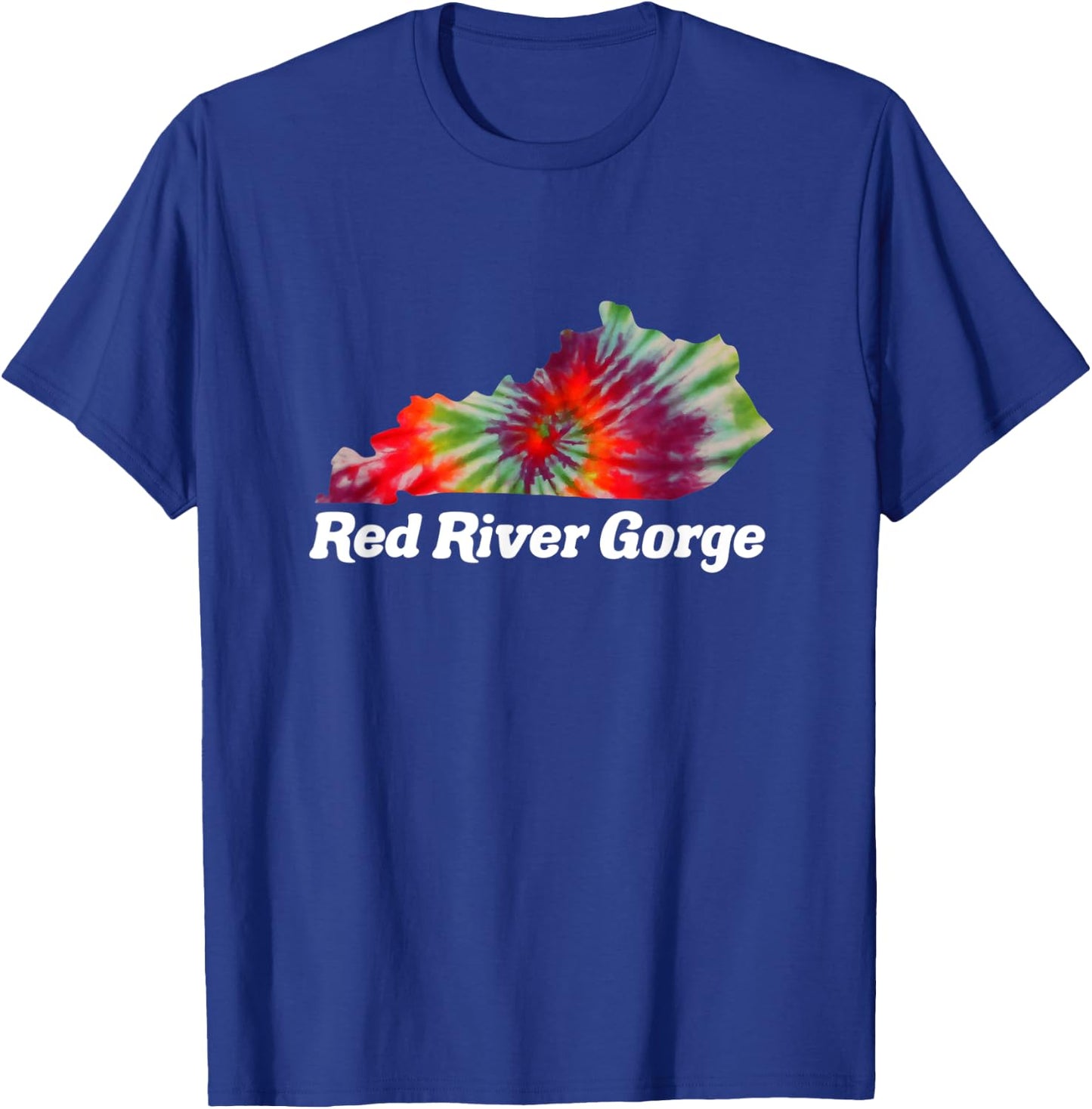 Red River Gorge Climbing RRG Kentucky Tie Dye T-Shirt - T-Shirt | Royal
