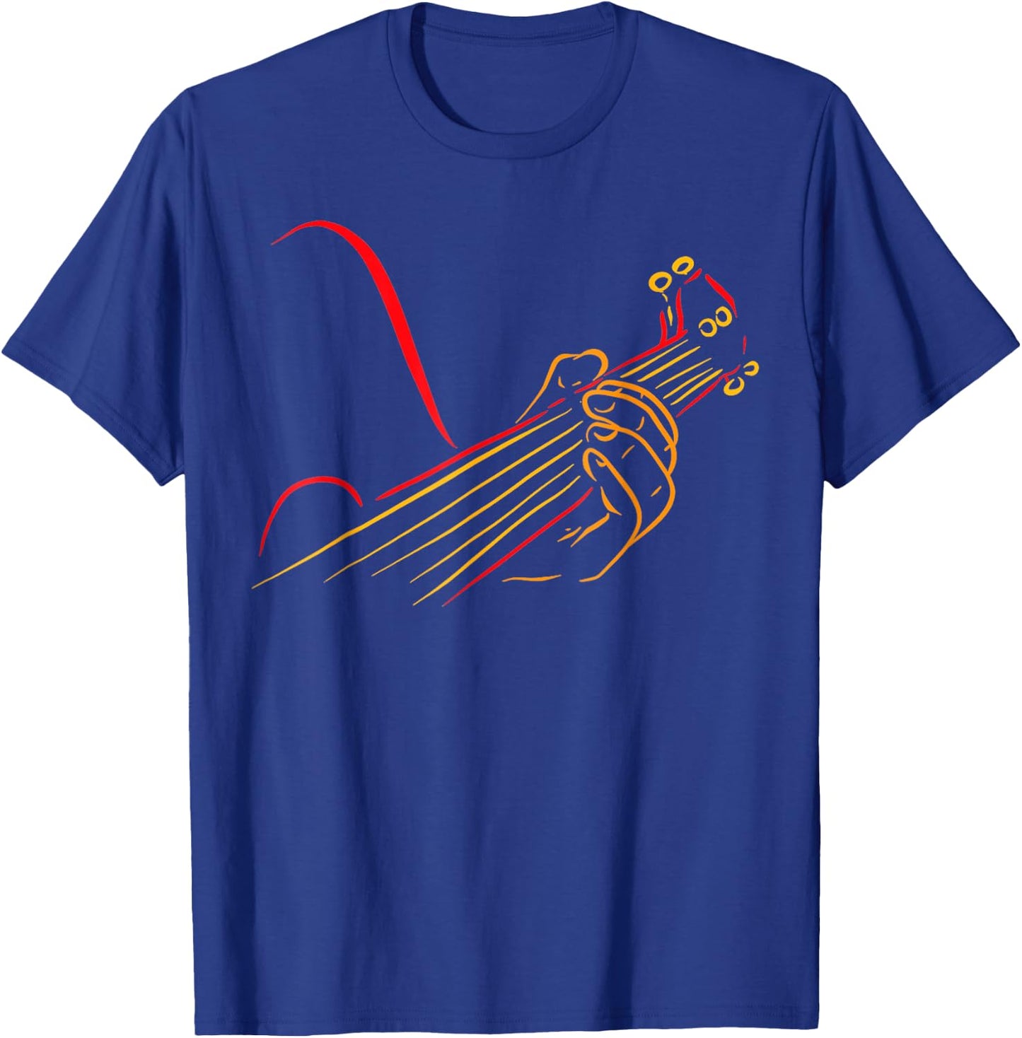 Playing Guitar Guitarist Music Life Funny T-Shirt - T-Shirt | Royal