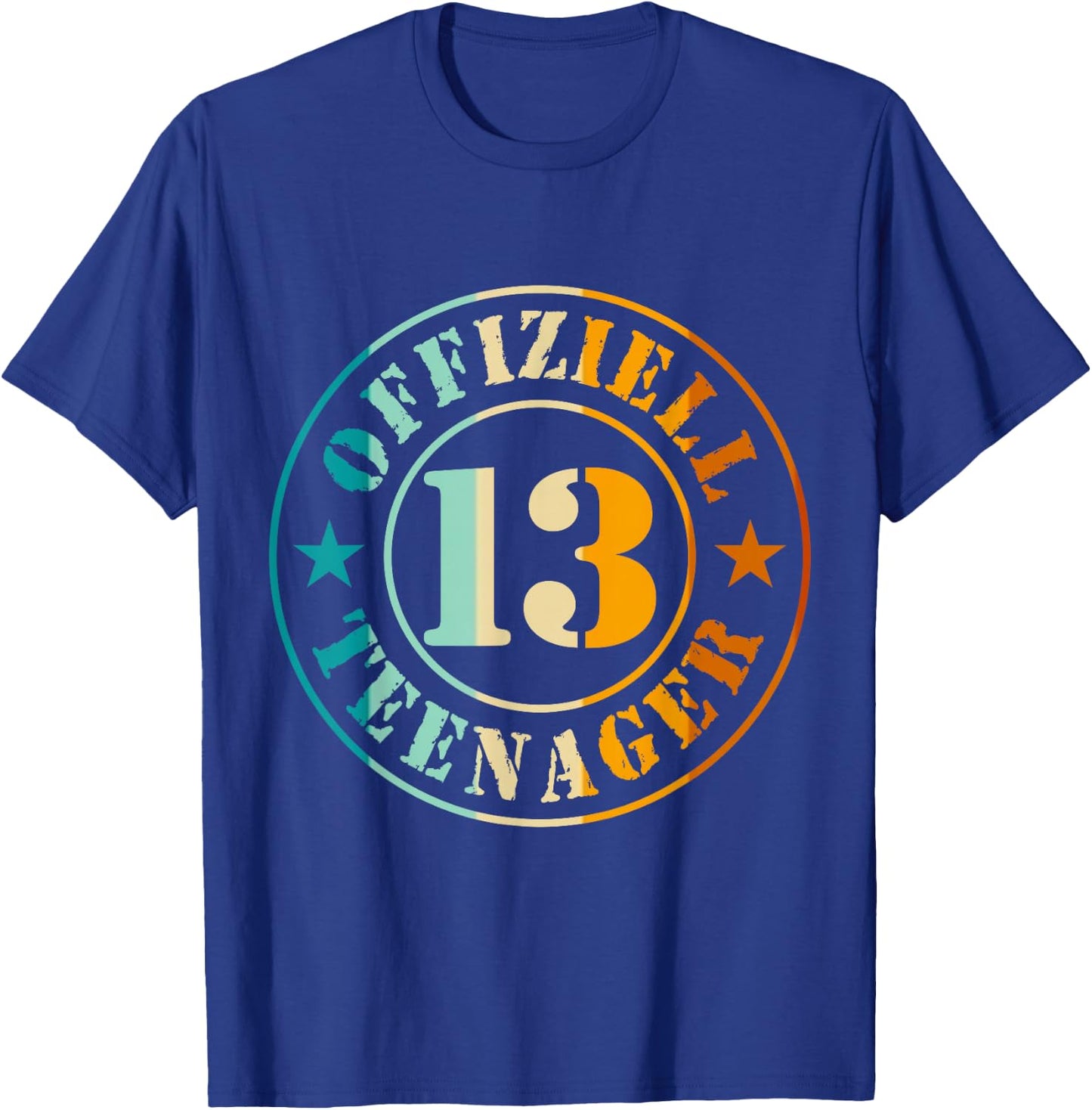 13th Birthday Official Teenager 13 Years Boy Girl , black T-Shirt - T-Shirt | Royal