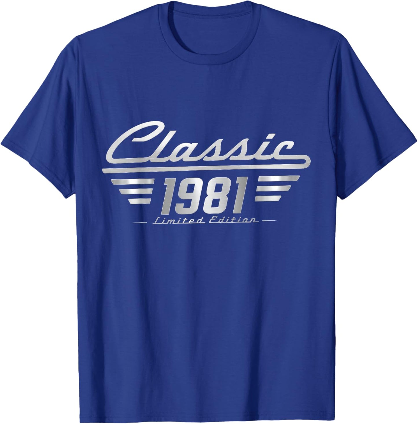 Classic 1981 Limited Edition Vintage Car Birthday T-Shirt - T-Shirt | Royal