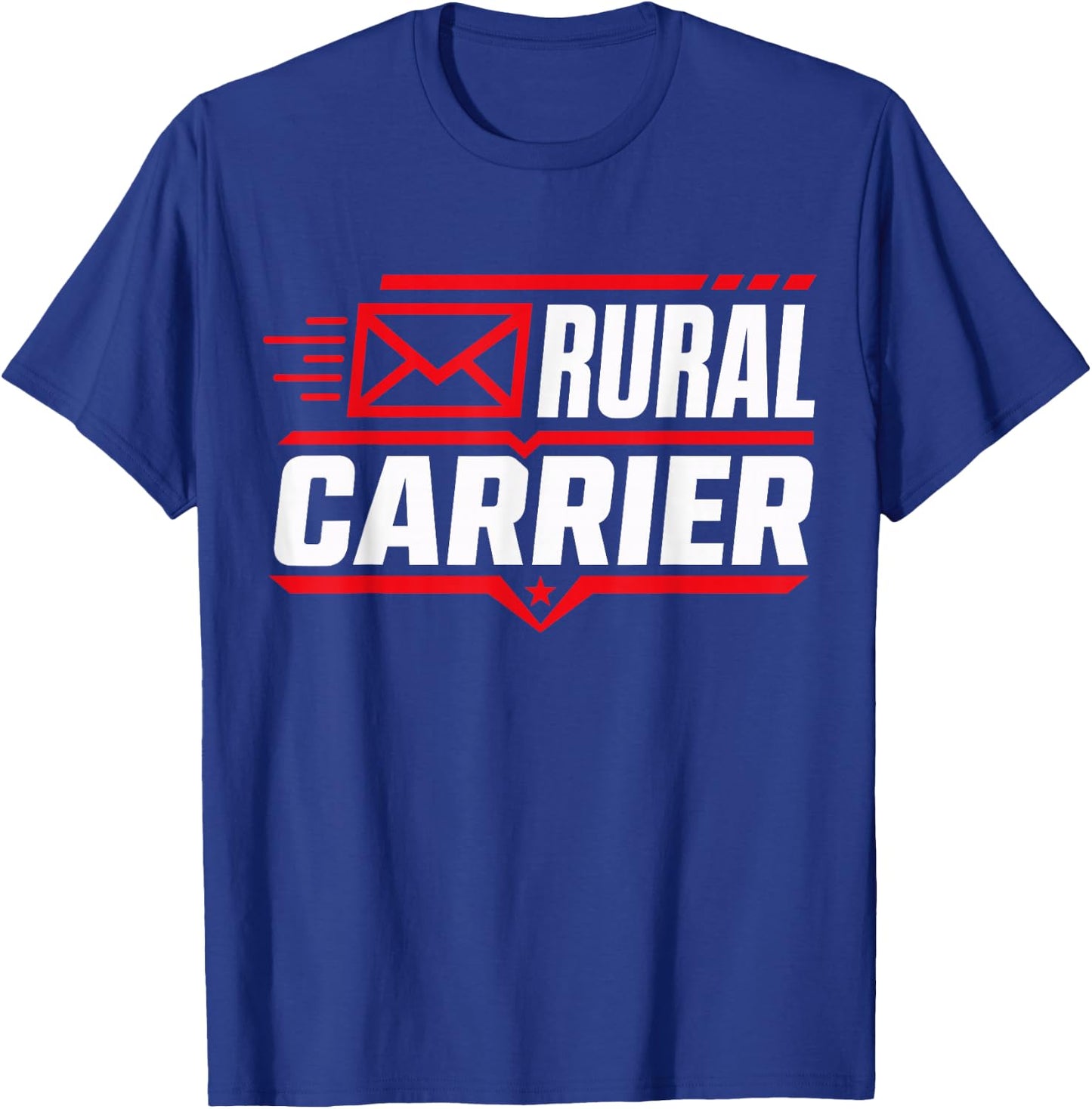 Rural Carrier Postal Worker Mailman Delivery T-Shirt - T-Shirt | Royal