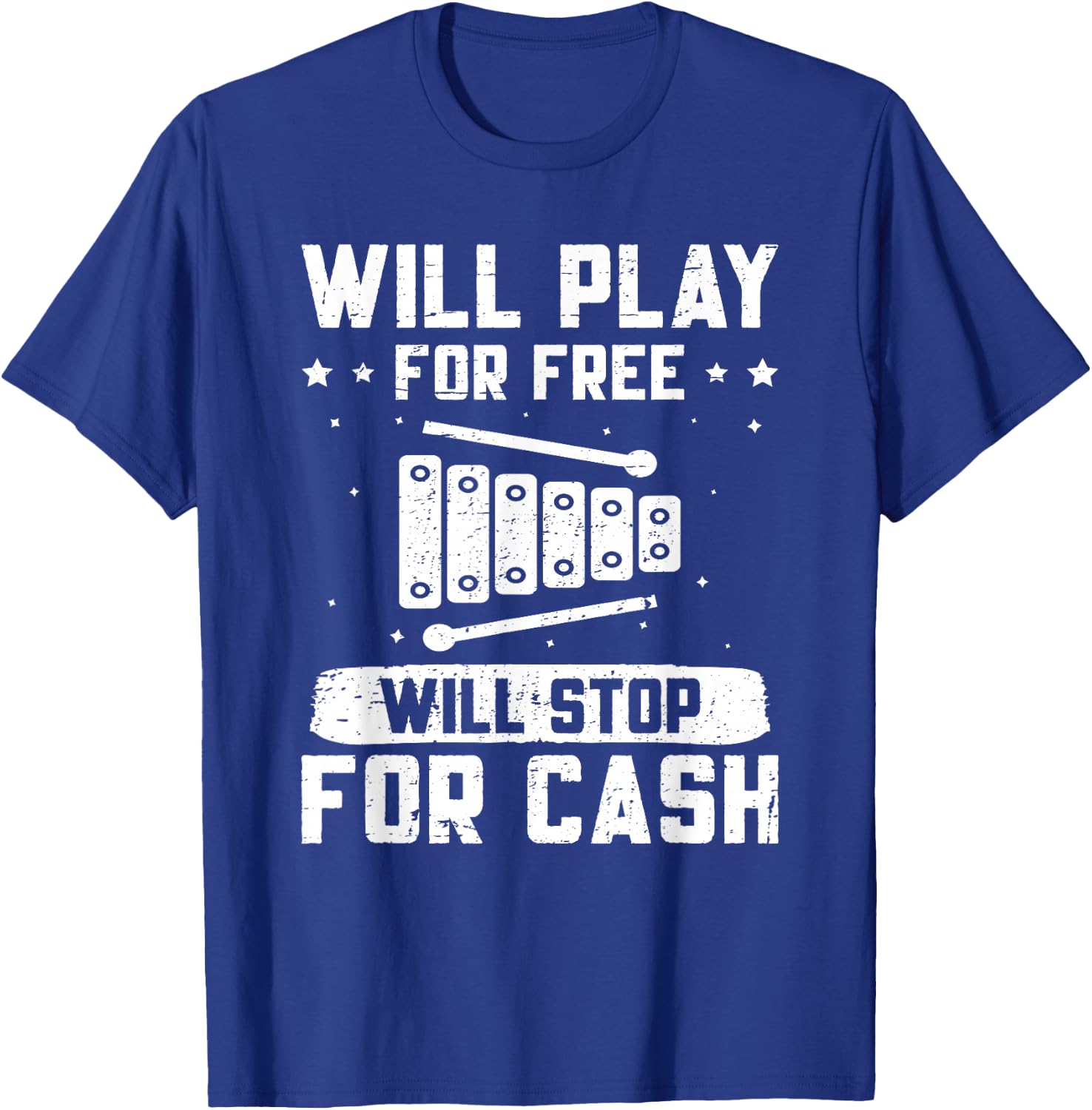 Xylophone Music Xylophone Player Play For Free Xylophonist T-Shirt - T-Shirt | Royal