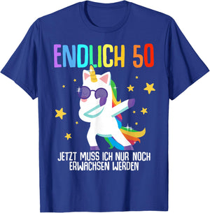 50. Geburtstag Mann Frau 50 Jahre 1976 Deko Lustig Geschenk T-Shirt - T-Shirt | Royal