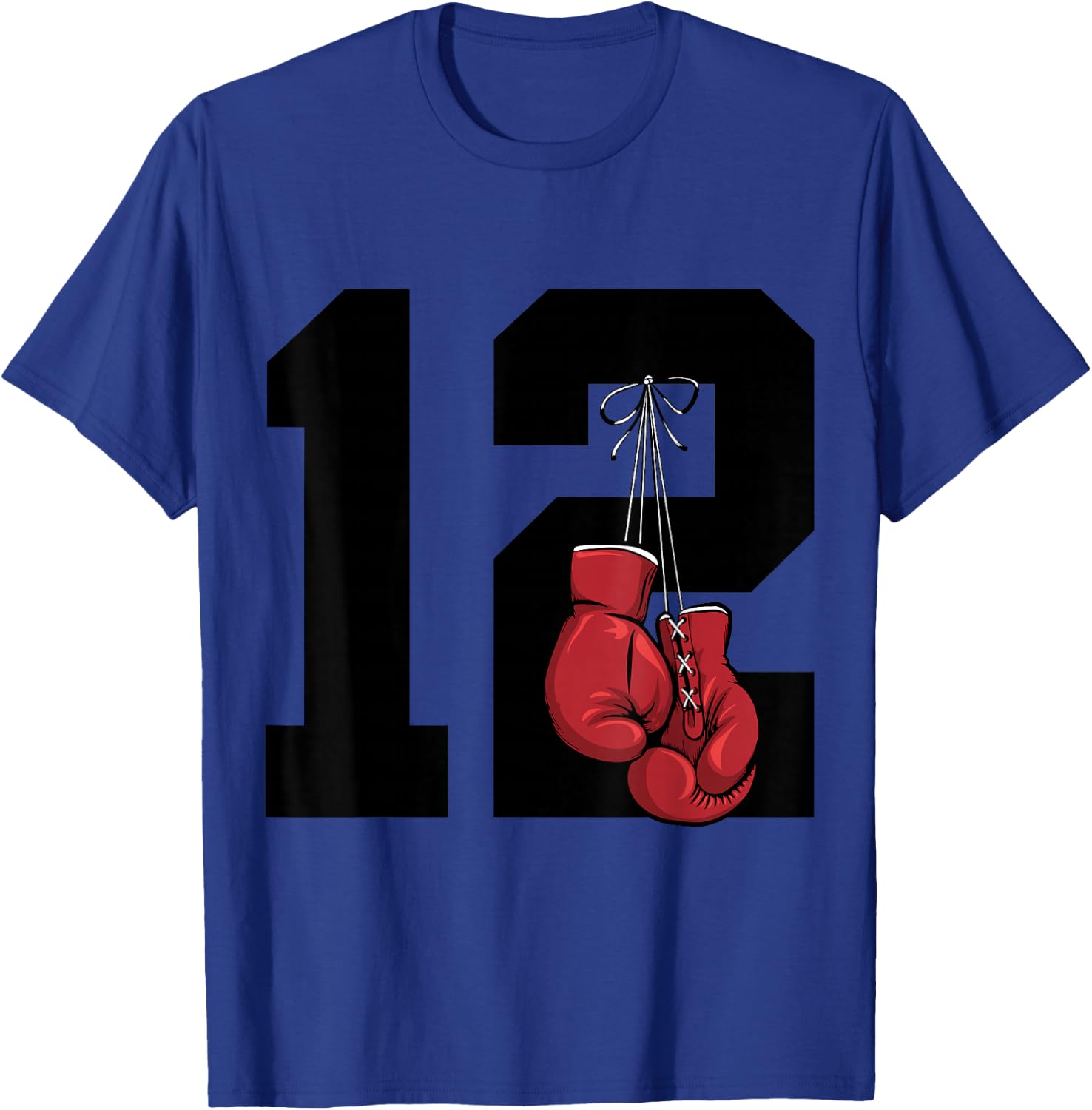 Boxer 12 Year Boxing 12th Birthday T-Shirt - T-Shirt | Royal