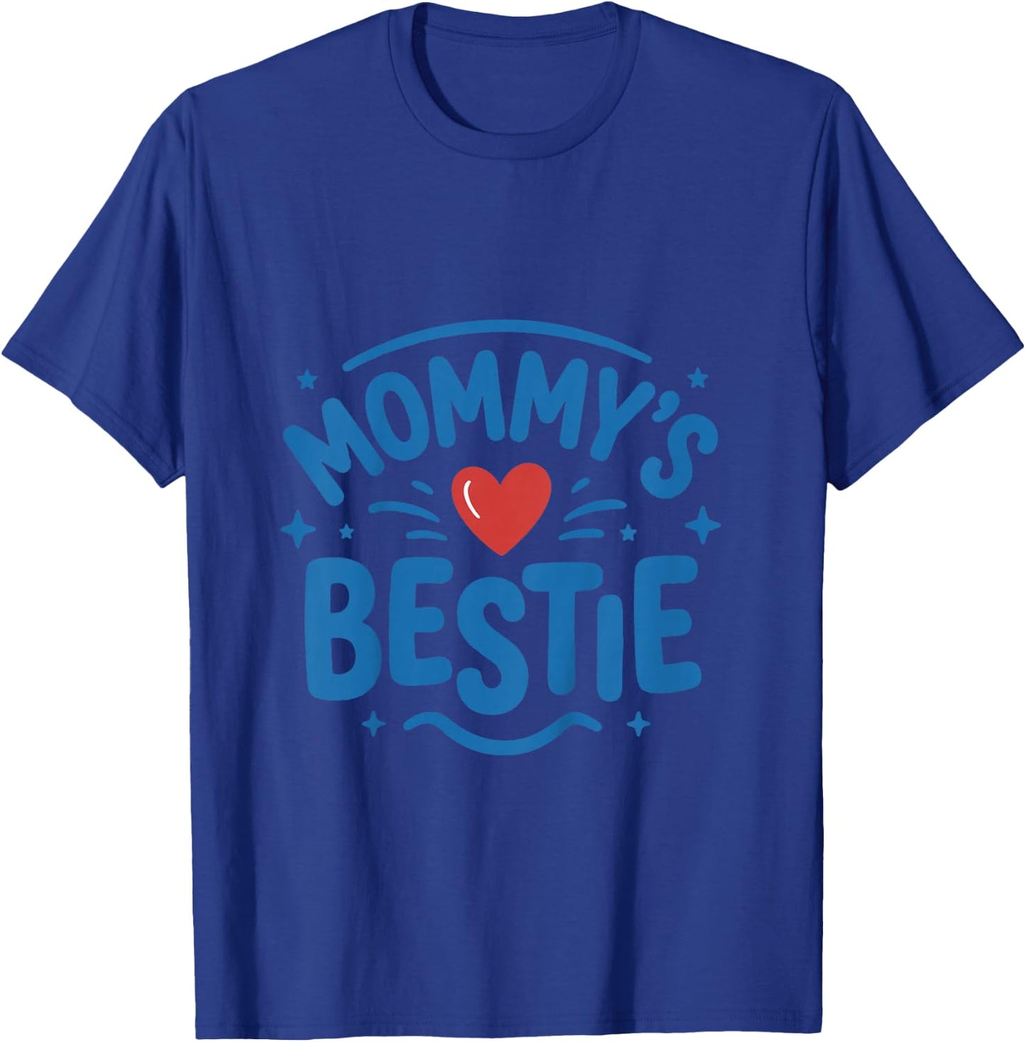 Kids Mothers Day Toddler Boys Shirt Mommys Bestie BFF Boys T-Shirt - T-Shirt | Royal