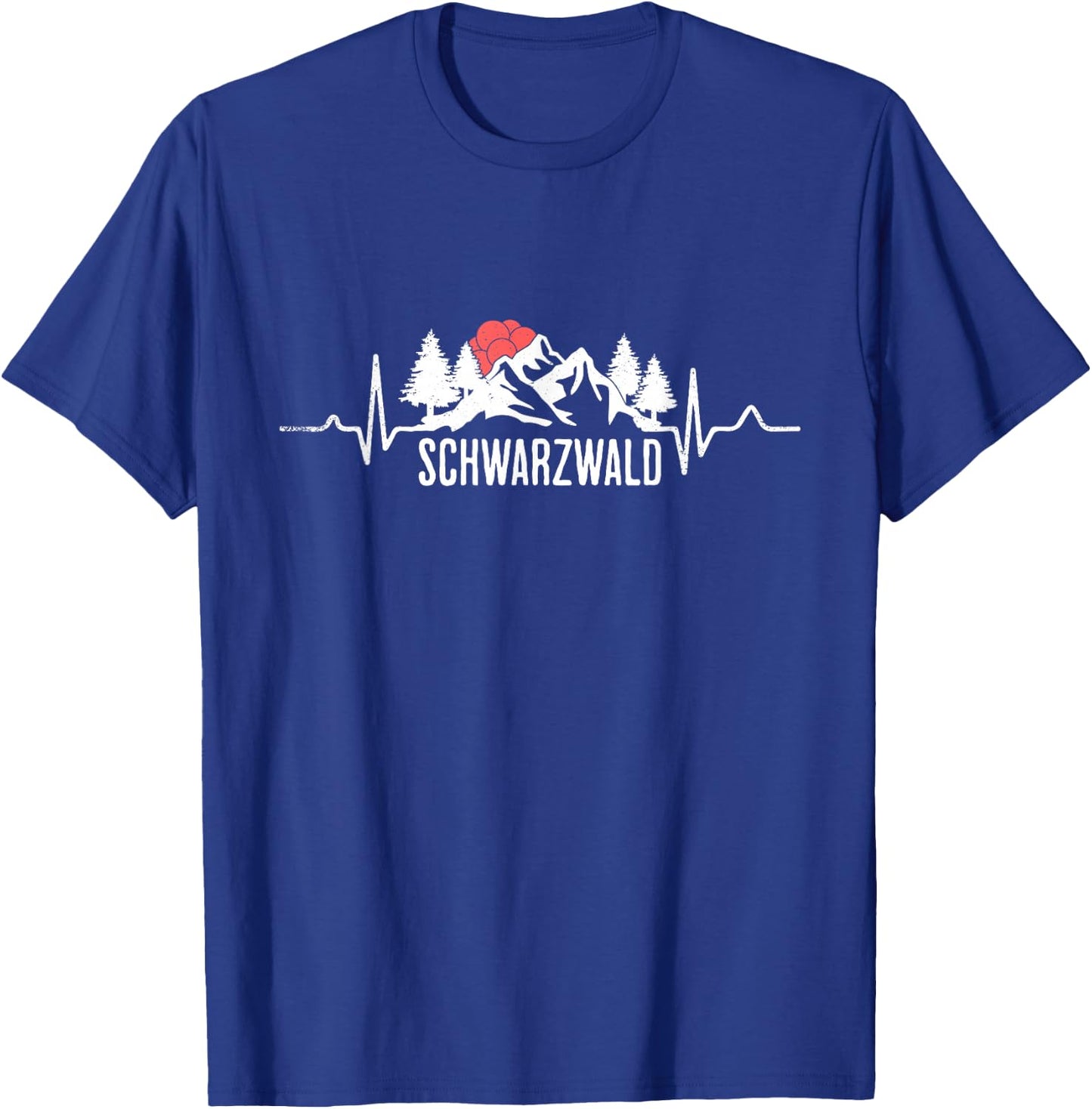 Black Forest Black Forest Picture Bollenhut Heartbeat Mountains , black T-Shirt - T-Shirt | Royal