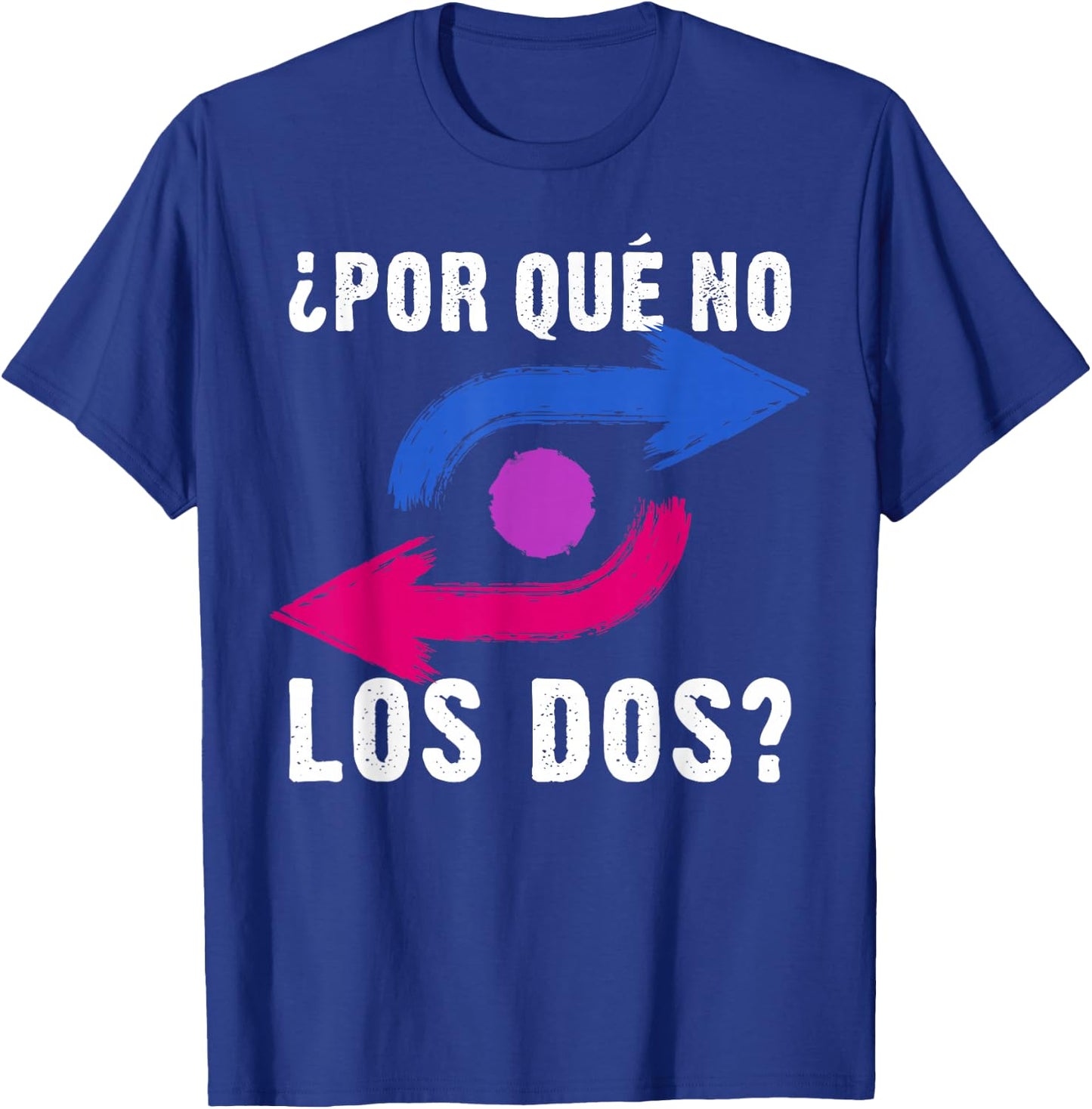 Por Qué No Los Dos Bisexual Pride Colours Arrows T-Shirt - T-Shirt | Royal
