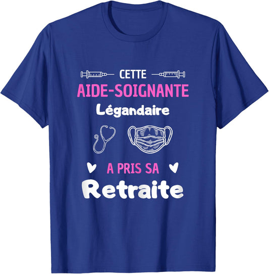Retirement Caregiver Gift Retirement Caregiver , Black T-Shirt - T-Shirt | Royal
