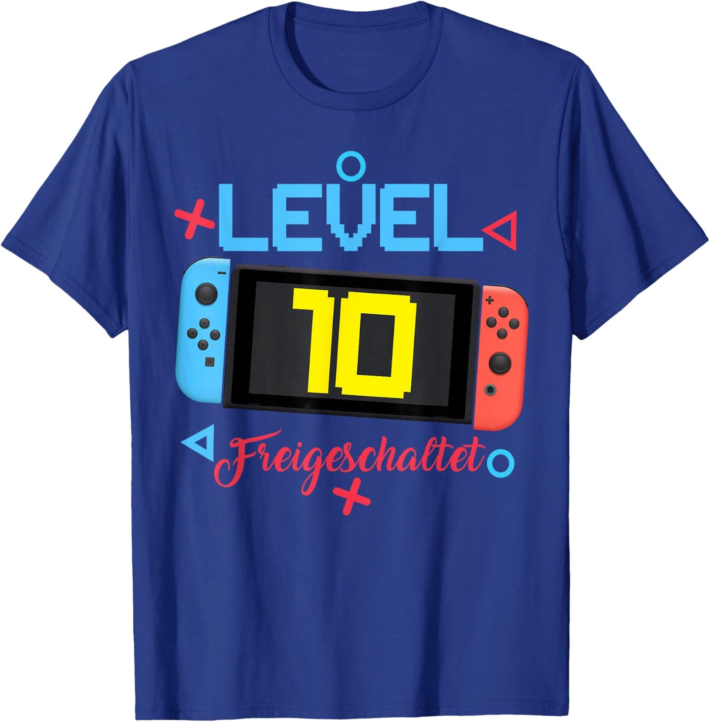 10th Birthday Gifts Boy Level 10 Unlocked 2013 Gift , black T-Shirt - T-Shirt | Royal