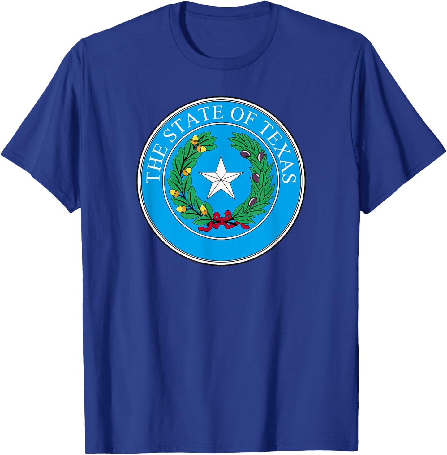 Texas State Seal Flag T-Shirt - T-Shirt | Royal