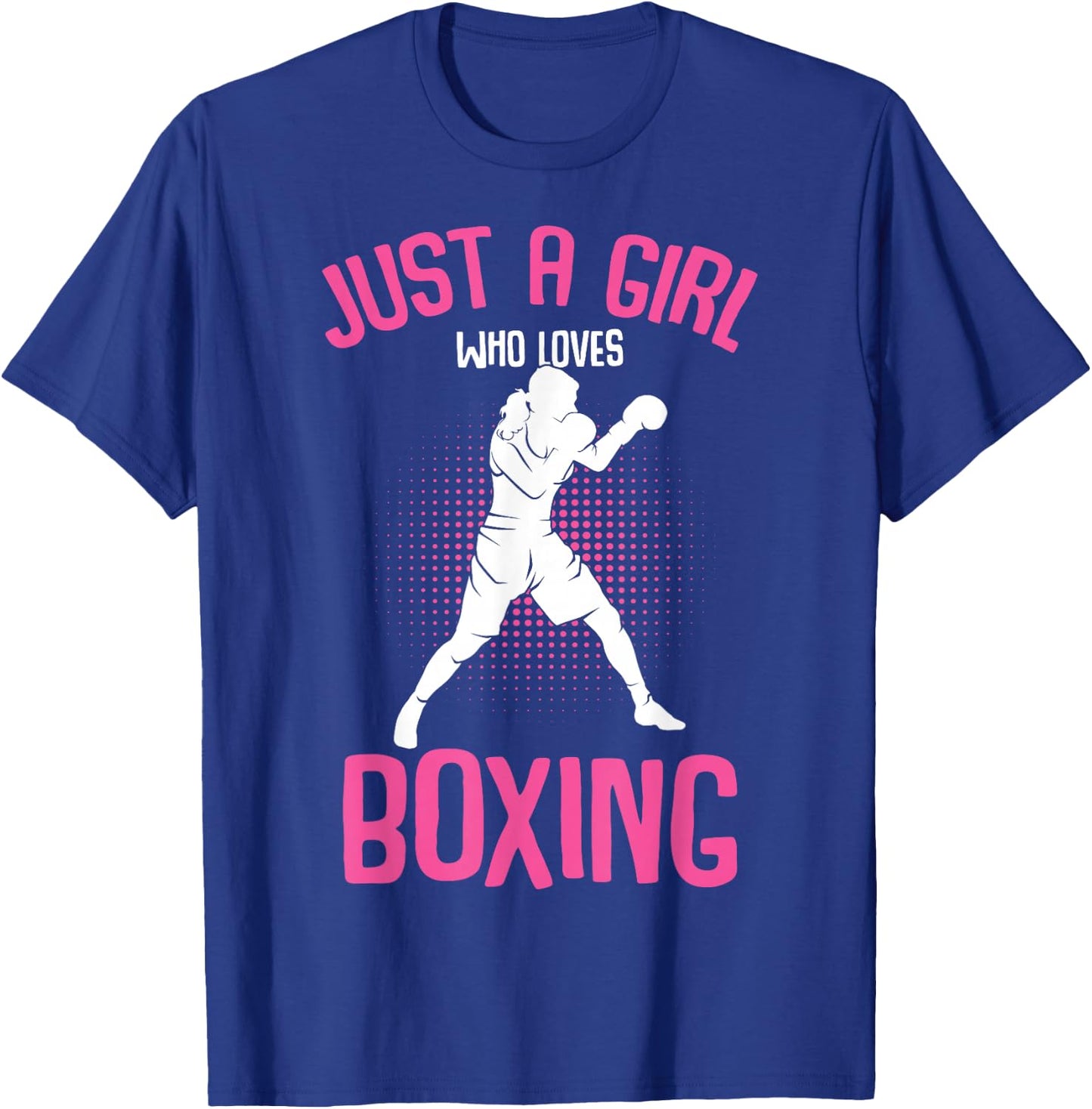 Just a Girl who loves Boxing Boxer Girls Kids T-Shirt - T-Shirt | Royal