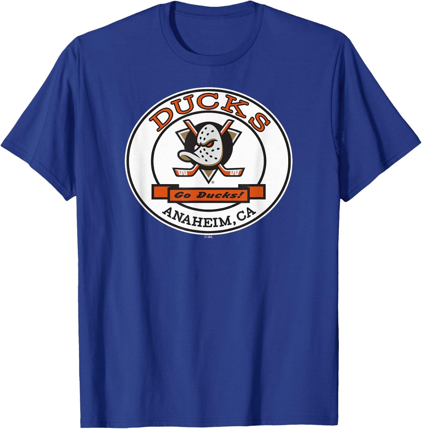 Anaheim Ducks Go Officially Licensed T-Shirt - T-Shirt | Royal