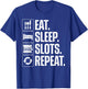 Slot Machine Art Women Gambling Casino Slot Machine T-Shirt - T-Shirt | Royal