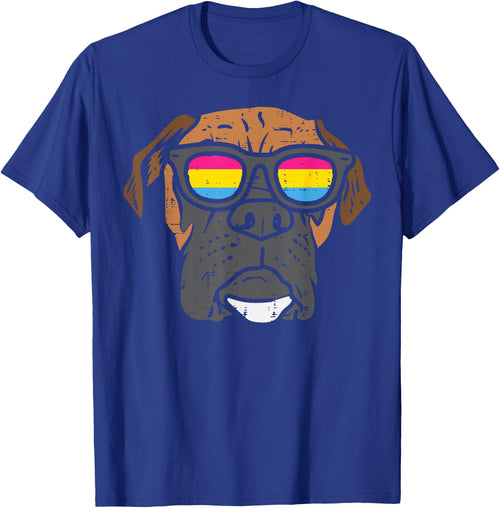 Boxer Dog Pansexual Sunglasses Cute Pan Pride Flag Men Women