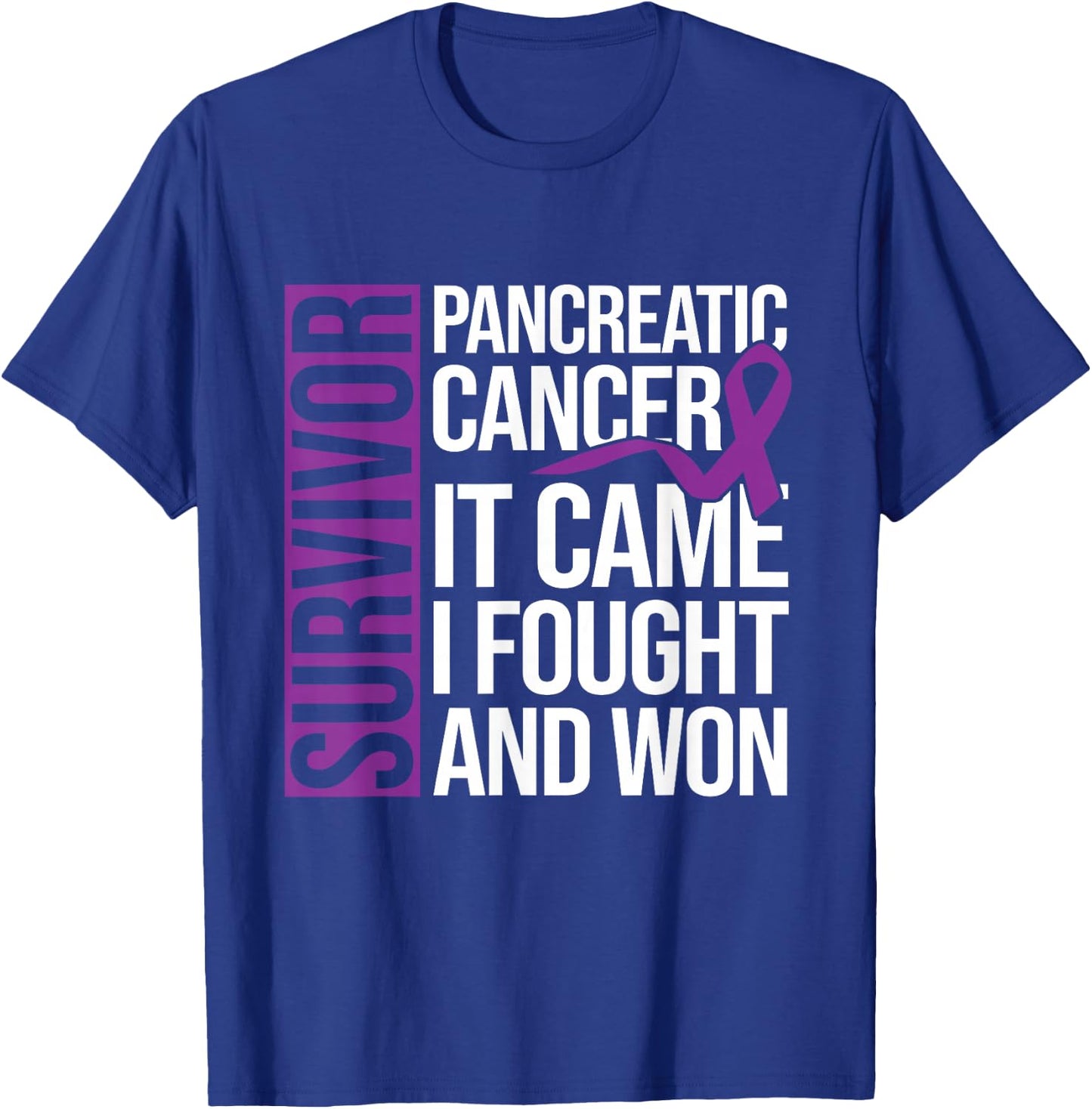 Survivor Cancer Survivor Pancreatic Cancer T-Shirt - T-Shirt | Royal