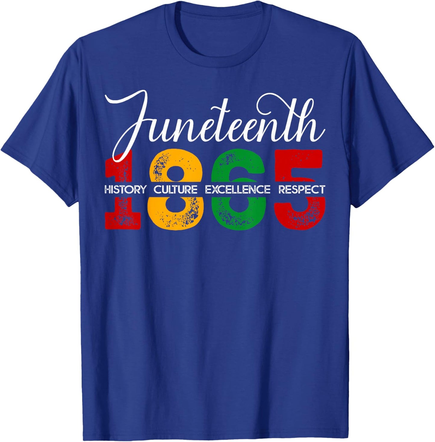 Juneteenth 1865 Independence Day Black History Afro Women T-Shirt - T-Shirt | Royal