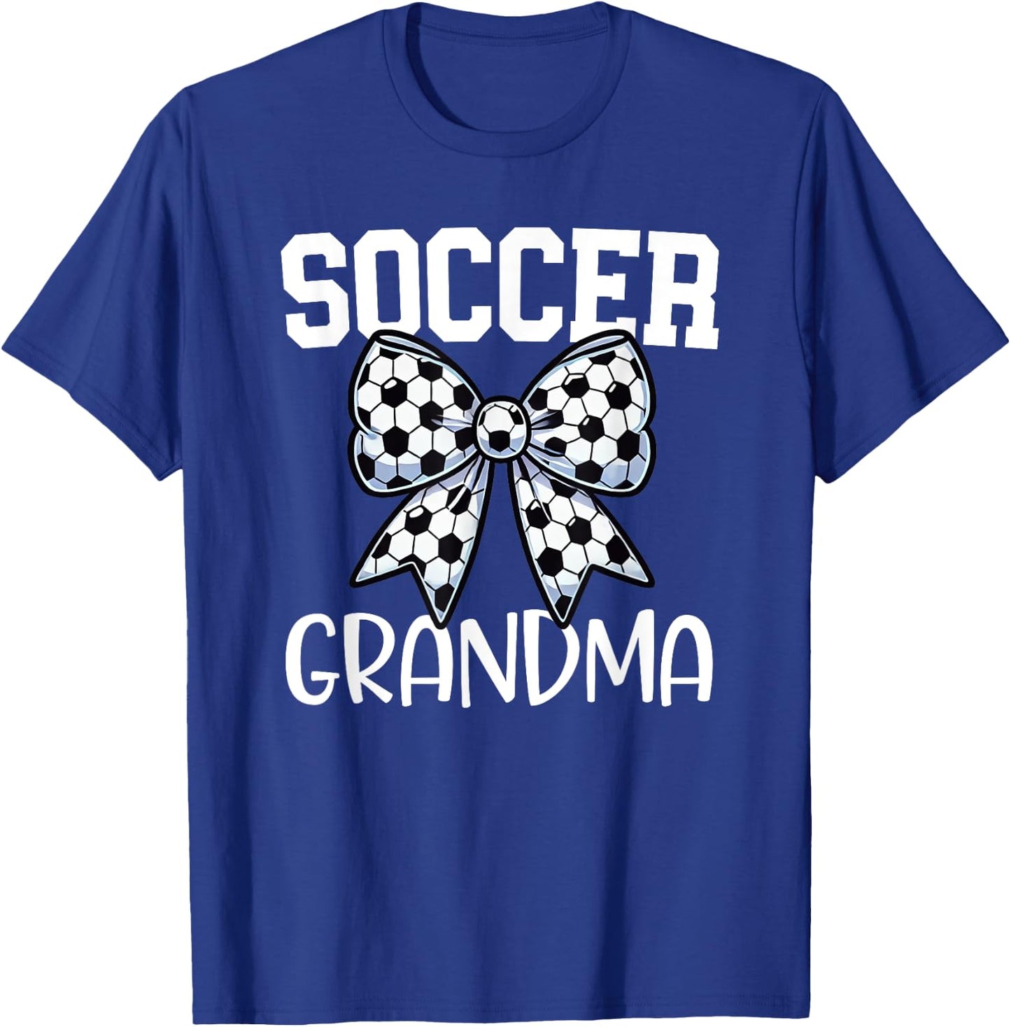 Proud Soccer Grandma - Game Day - My Favorite Player - Bow T-Shirt - T-Shirt | Royal