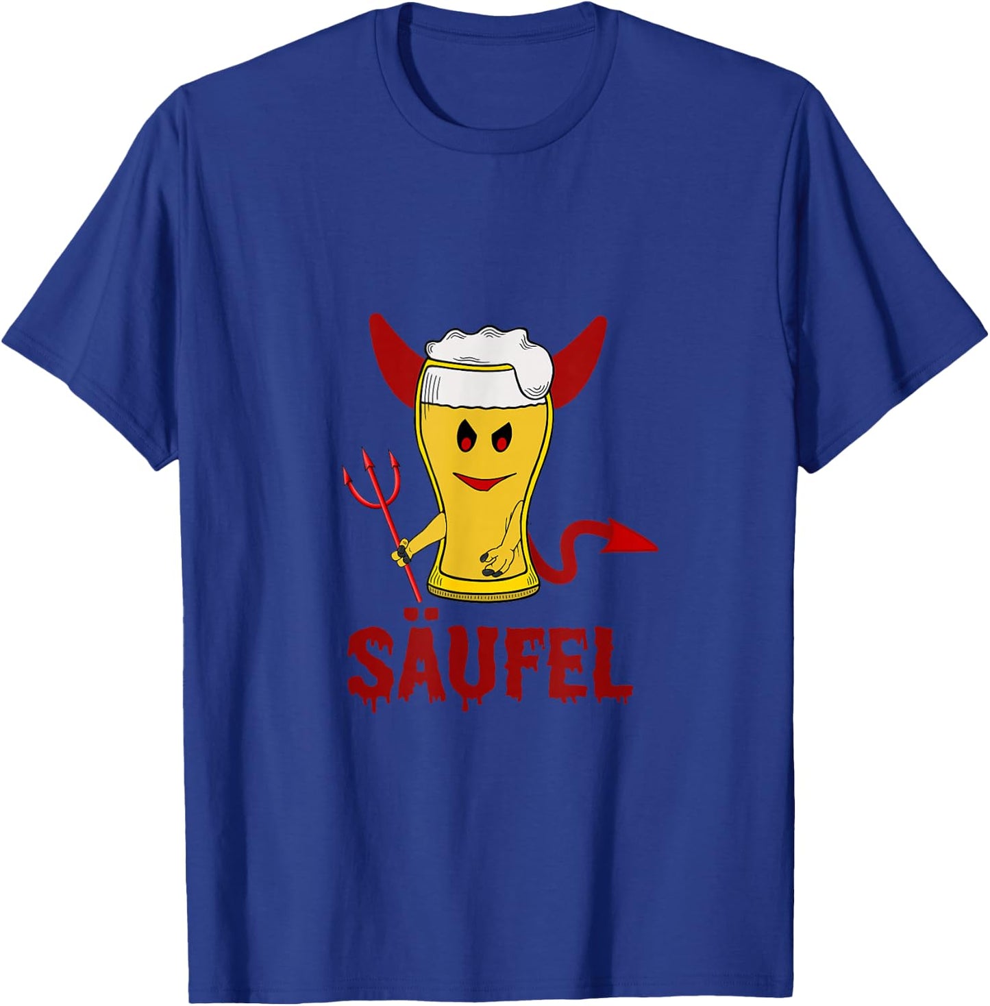 Teufel Säufer Word Game SÄUFEL Funny Beer Fancy Dress , black T-Shirt - T-Shirt | Royal
