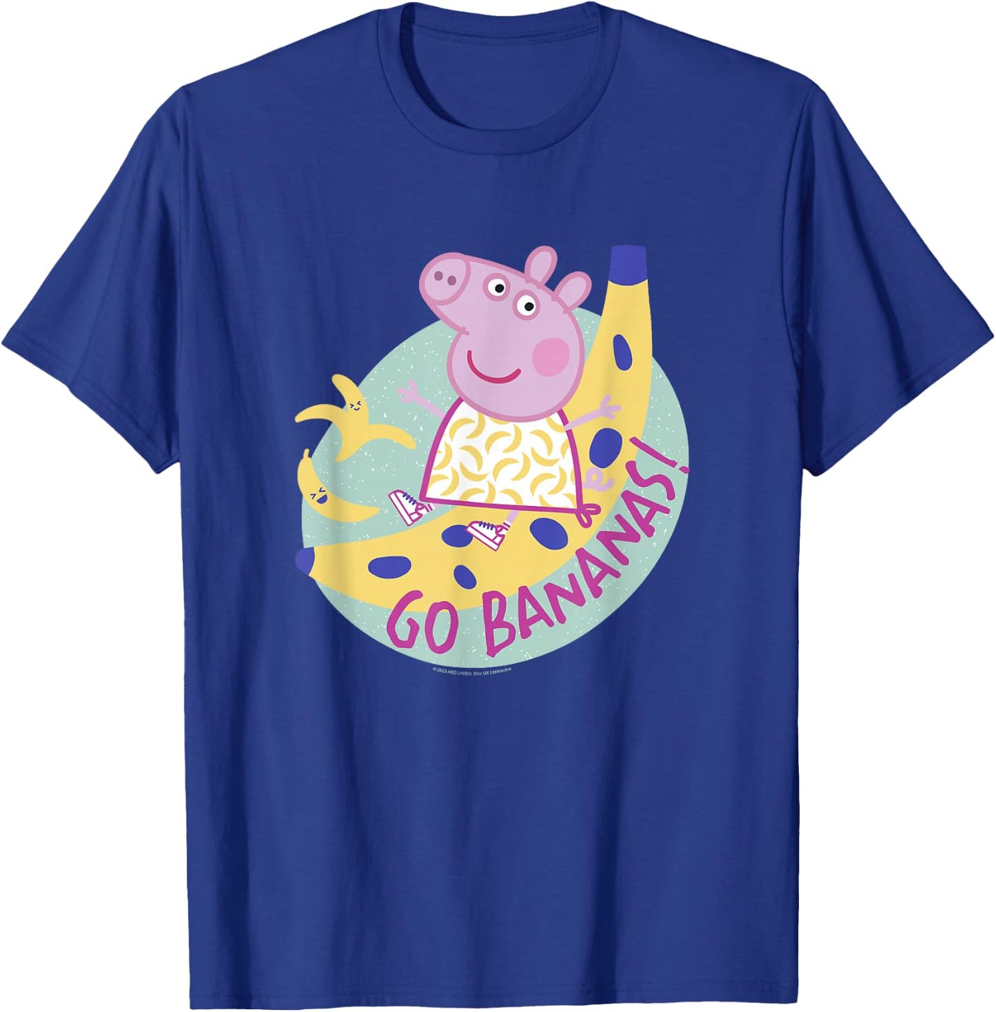 Peppa Pig Go Bananas! Funny Fruit Portrait T-Shirt - T-Shirt | Royal