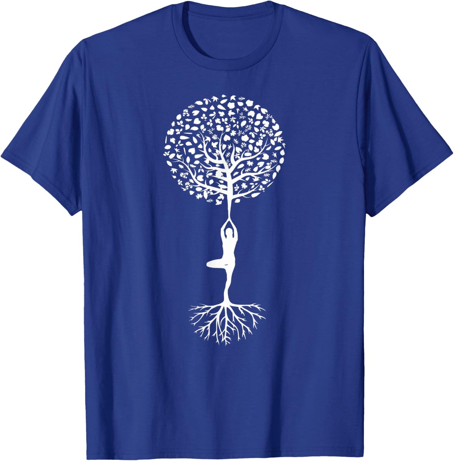 Tree Pose Yoga T-Shirt - T-Shirt | Royal