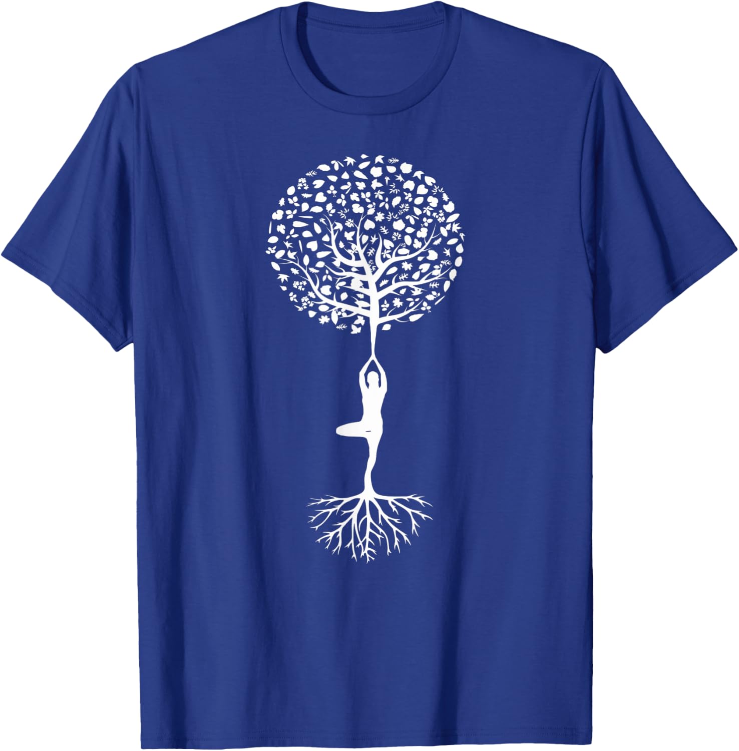 Tree Pose Yoga T-Shirt - T-Shirt | Royal