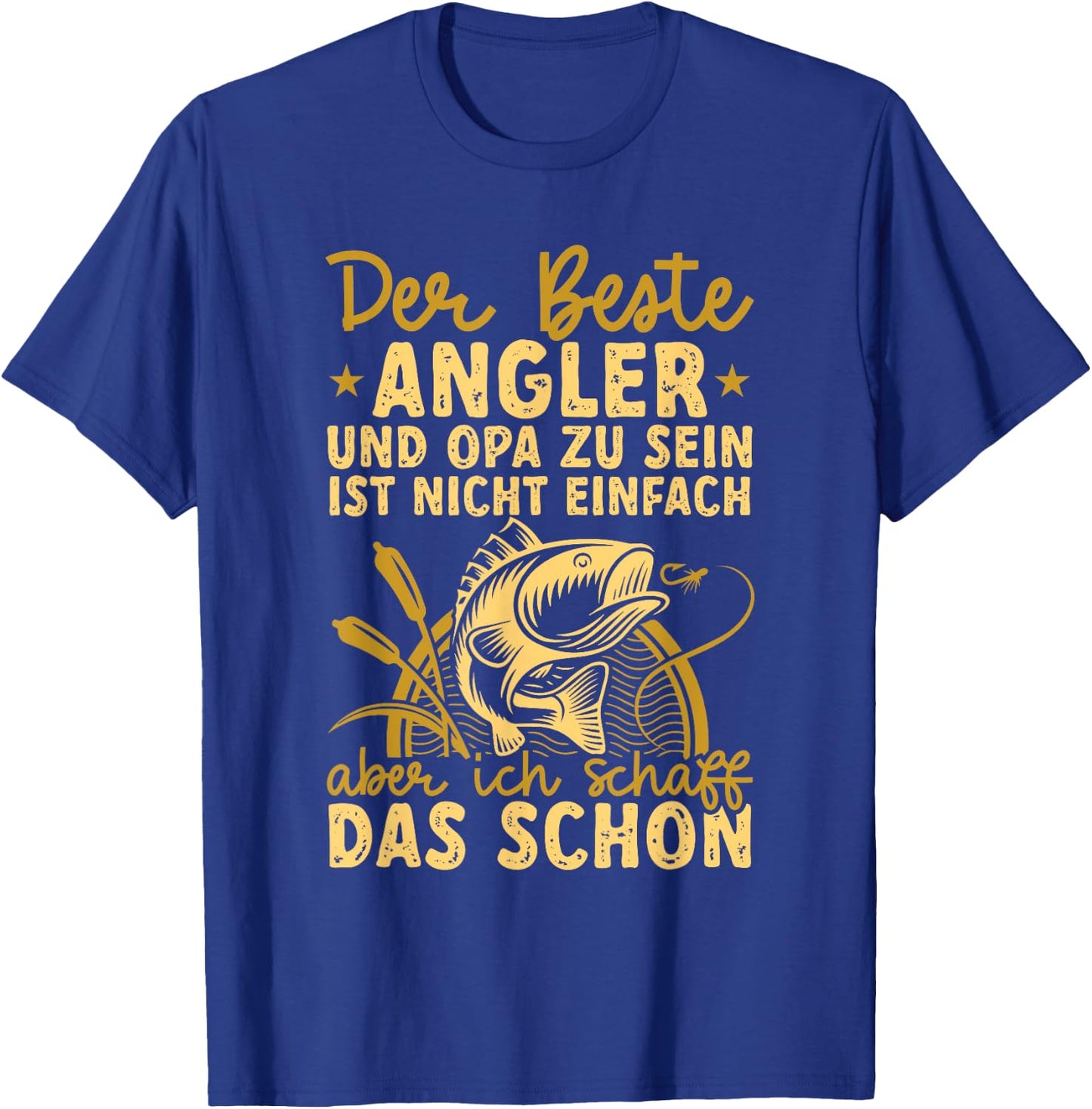 Fischer Beste Angler und Opa Angel , black T-Shirt - T-Shirt | Royal
