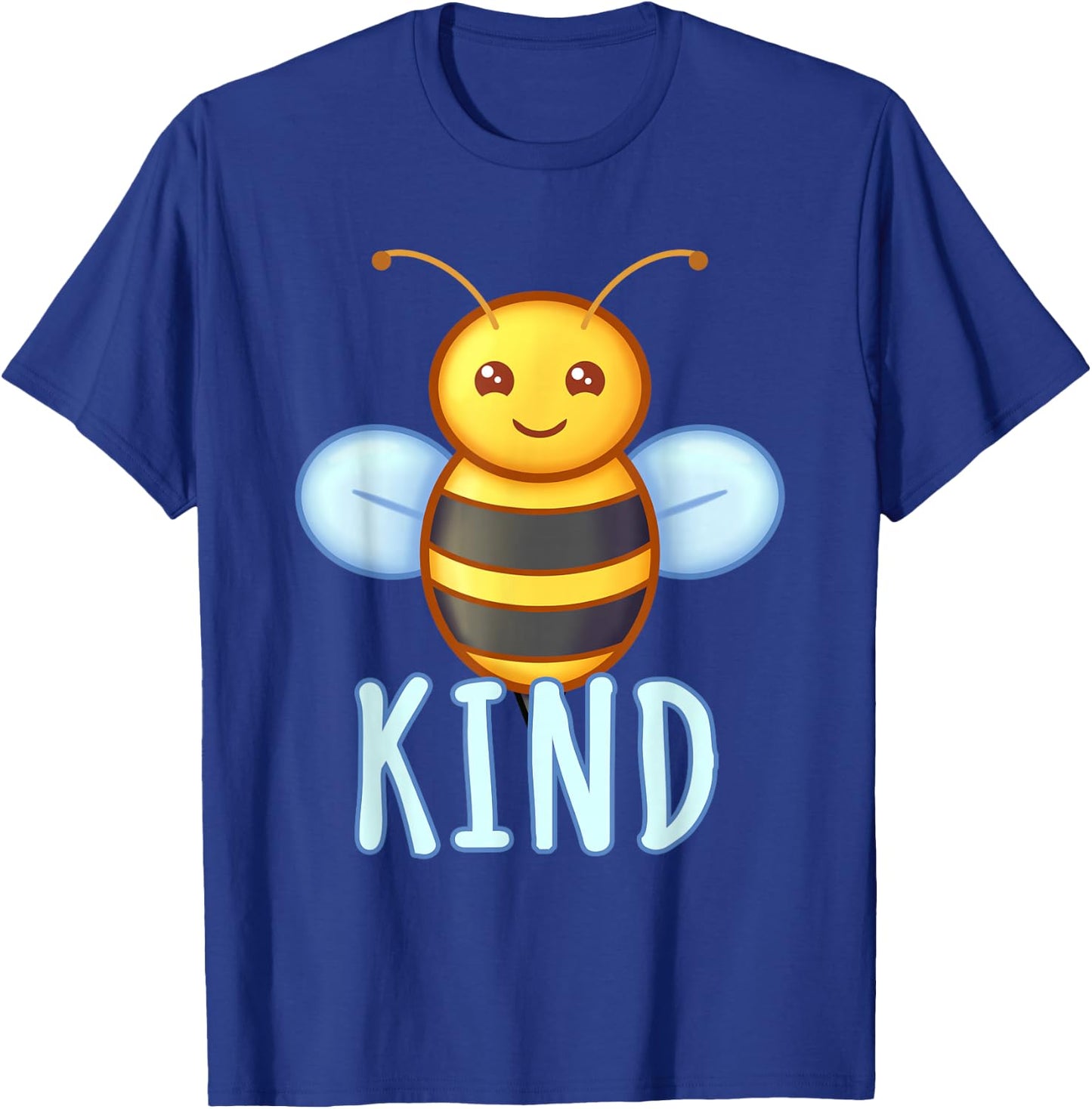 Bee Kind Cute Funny Bumblebee Graphic Women Inspirational T-Shirt - T-Shirt | Royal