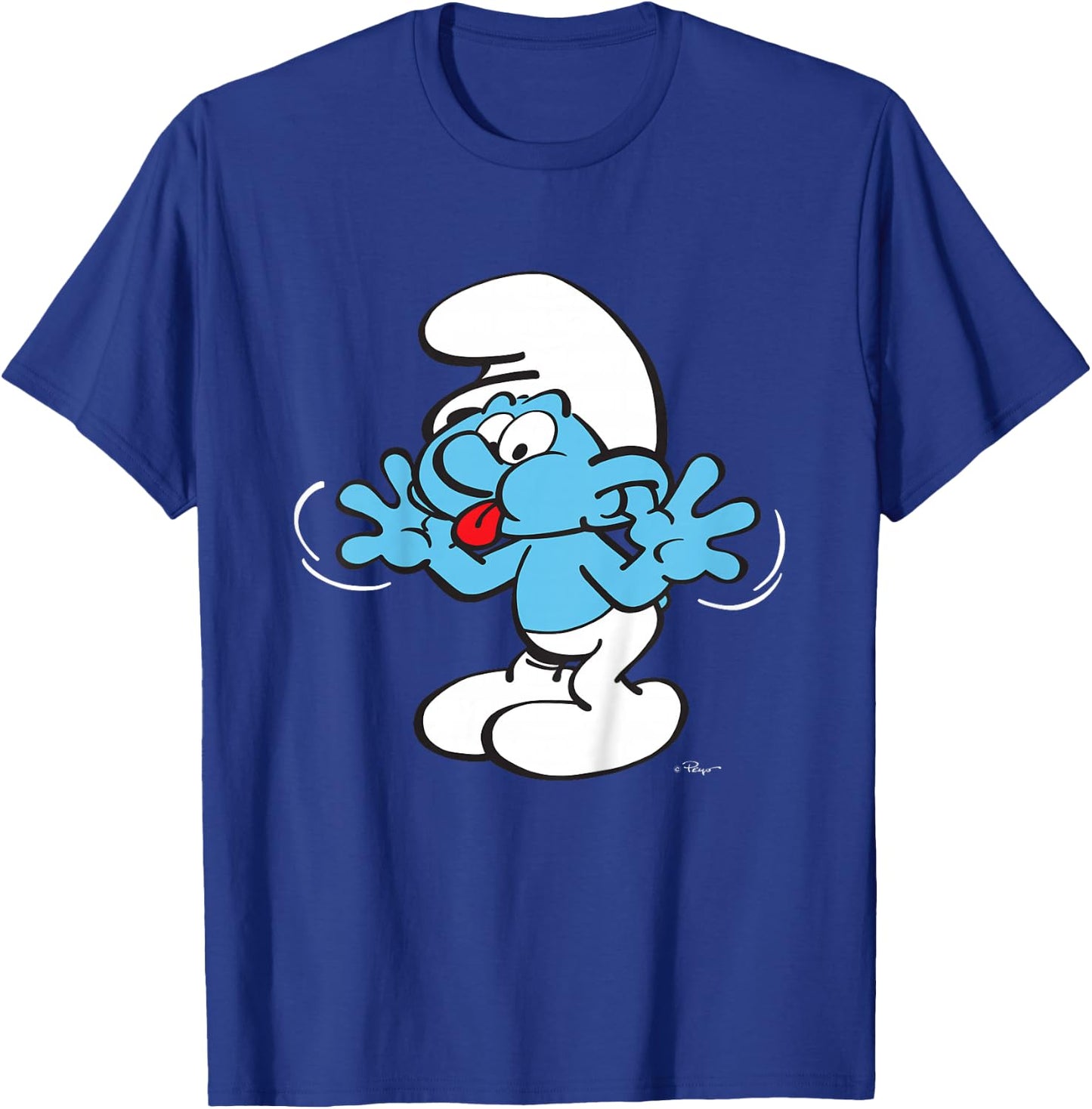 Kids The Smurfs Blowing Raspberries Kids , Black, 2 T-Shirt - T-Shirt | Royal