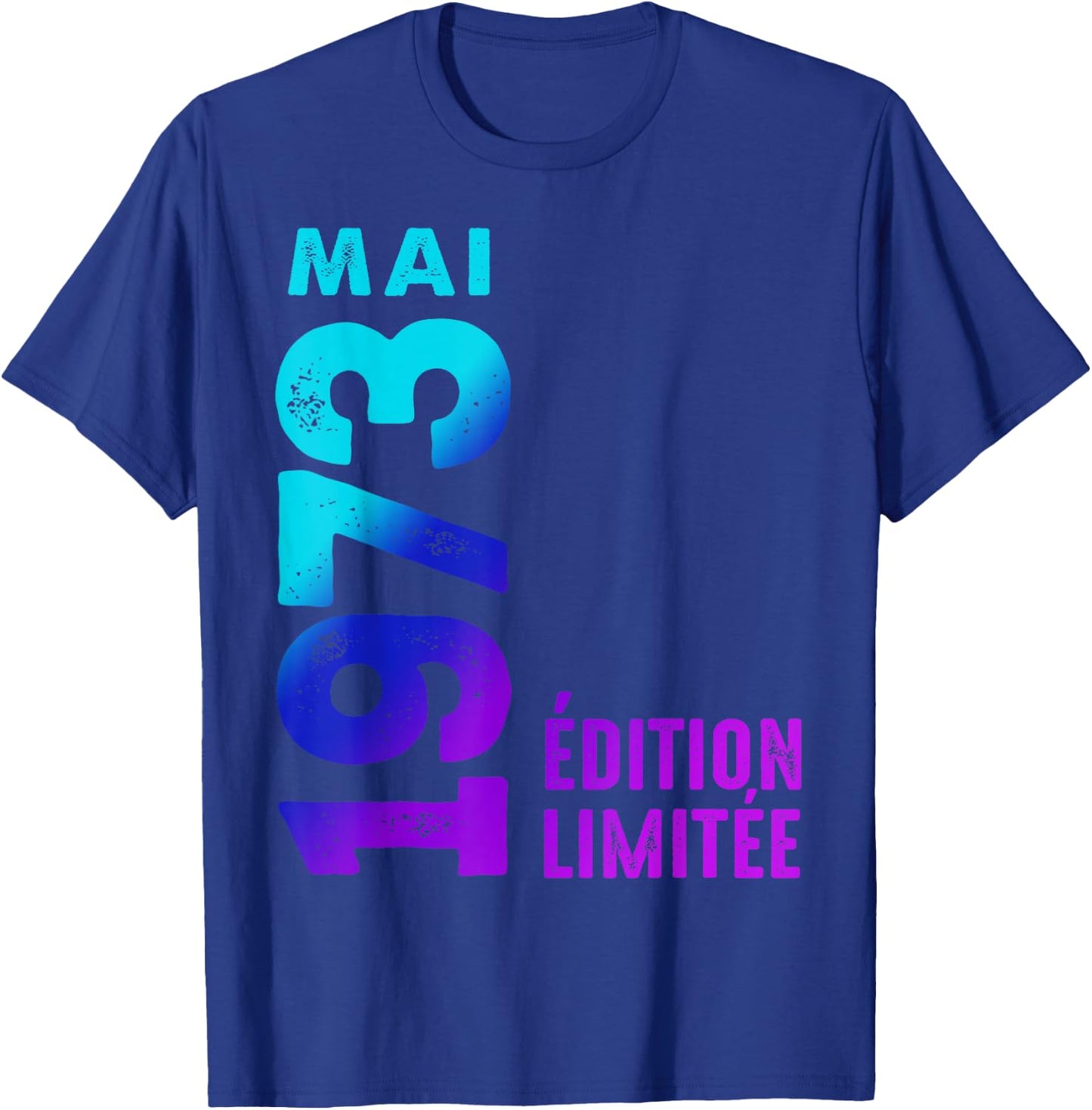 1973 Édition Limitée Mai 1973 T-Shirt - T-Shirt | Royal