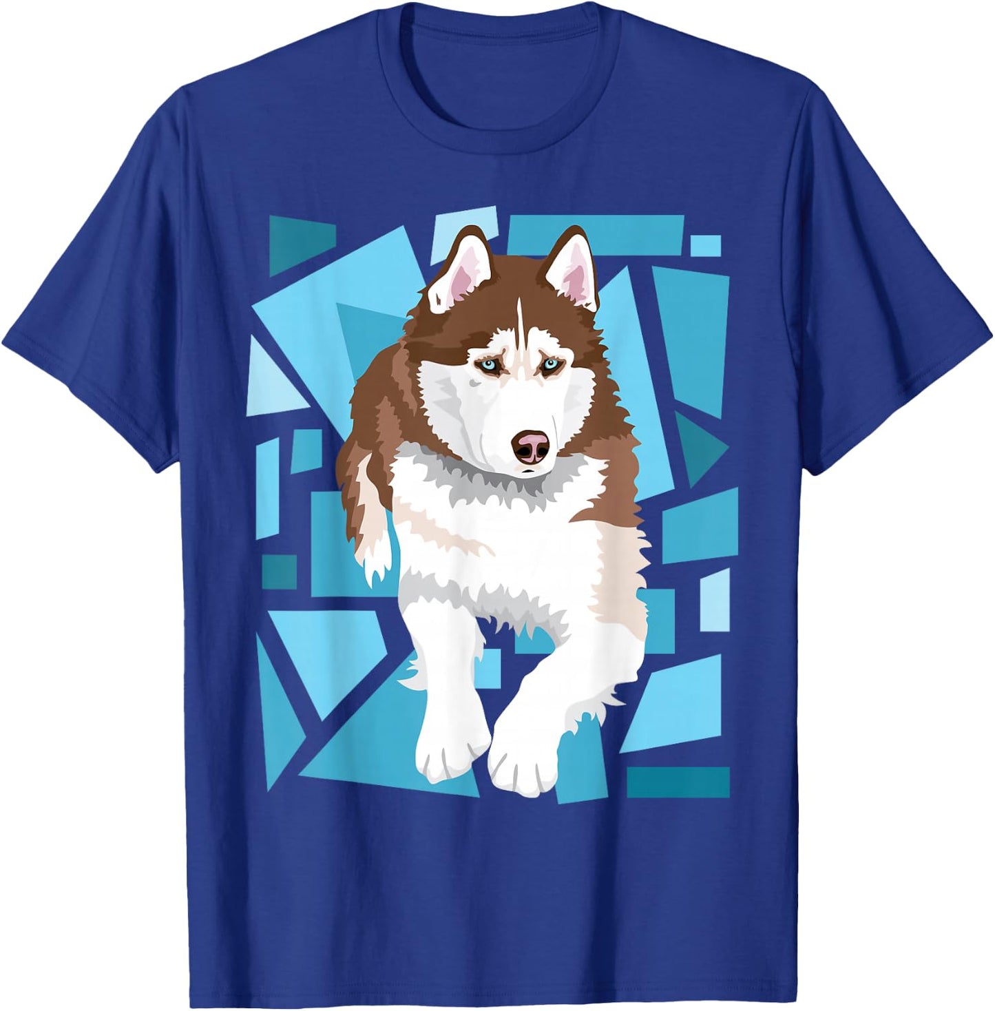 beautiful red brown Siberian Husky with blue eyes T-Shirt - T-Shirt | Royal