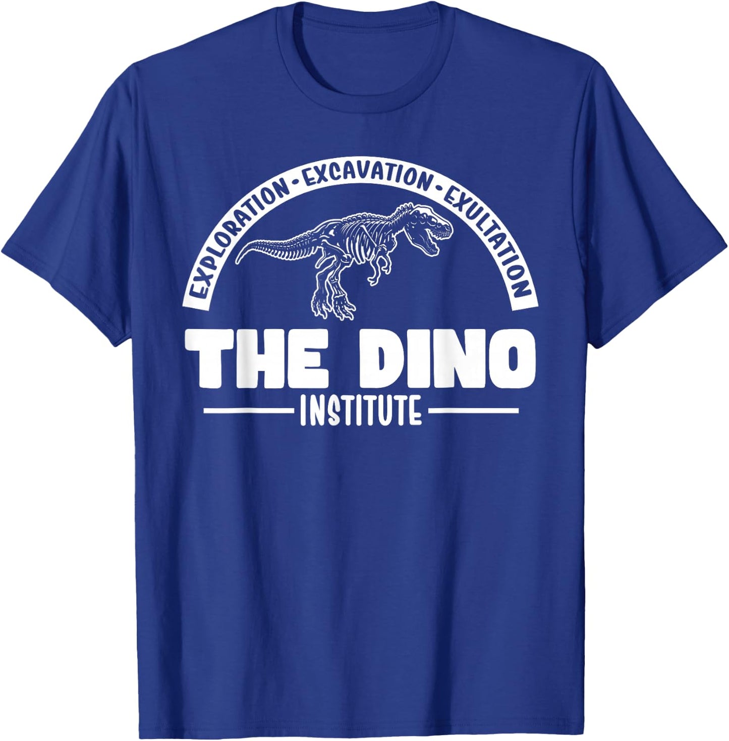 Hello There! Lets Go Get That Dino Research Dino Institute T-Shirt - T-Shirt | Royal