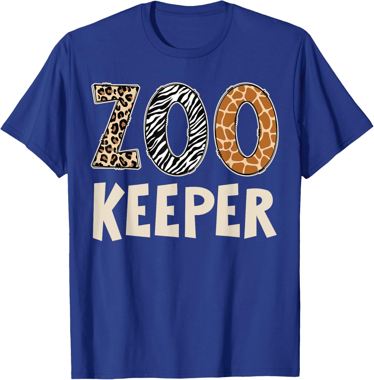 Zookeeper Zoo Keeper Costume Adult Animals Wildlife Safari T-Shirt - T-Shirt | Royal