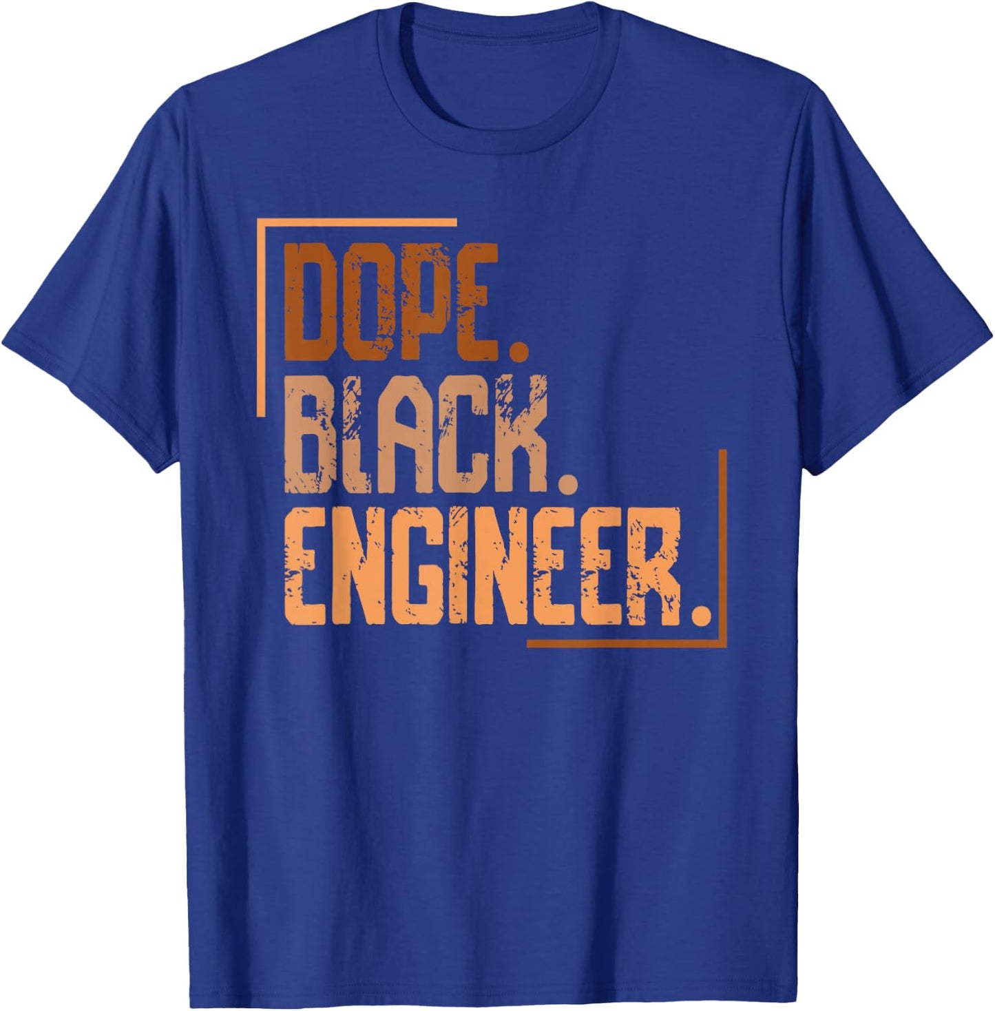 Dope Black Engineer Melanin African American History Month T-Shirt - T-Shirt | Royal