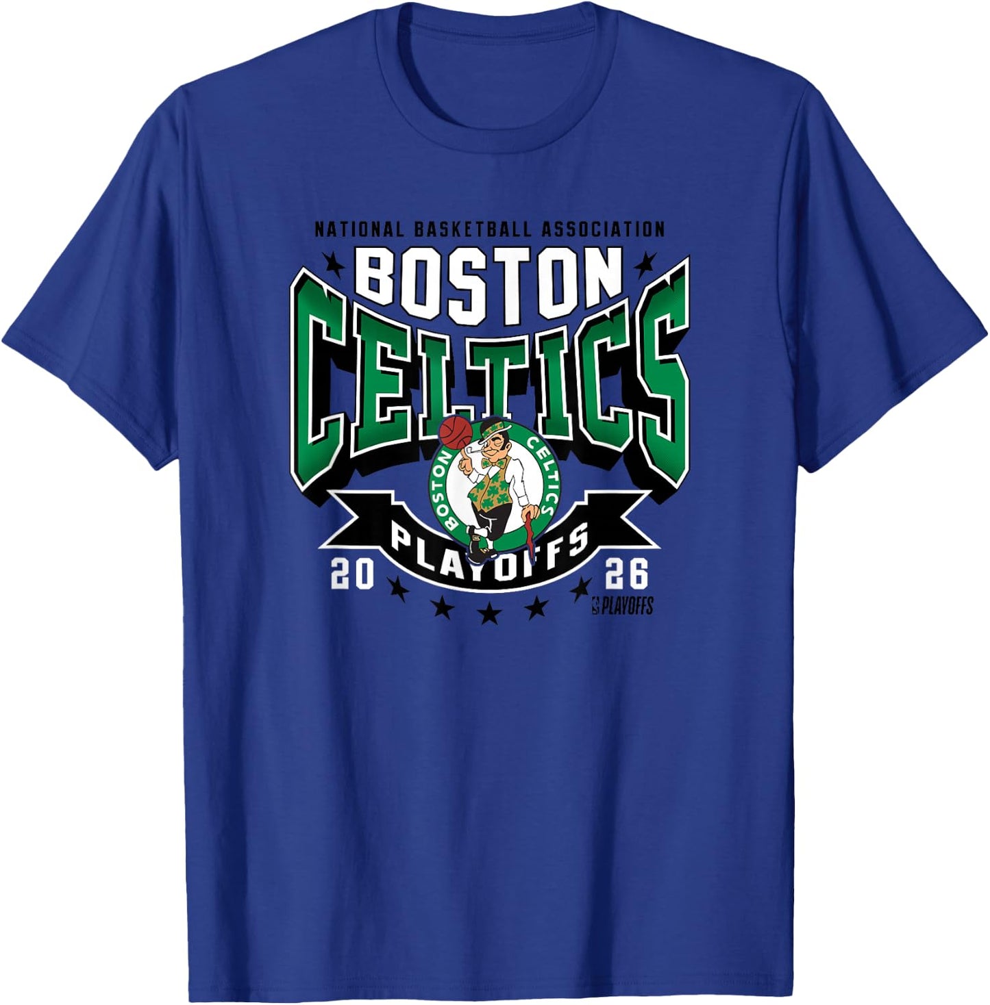 NBA Official 2026 Playoffs Boston Celtics Next T-Shirt - T-Shirt | Royal