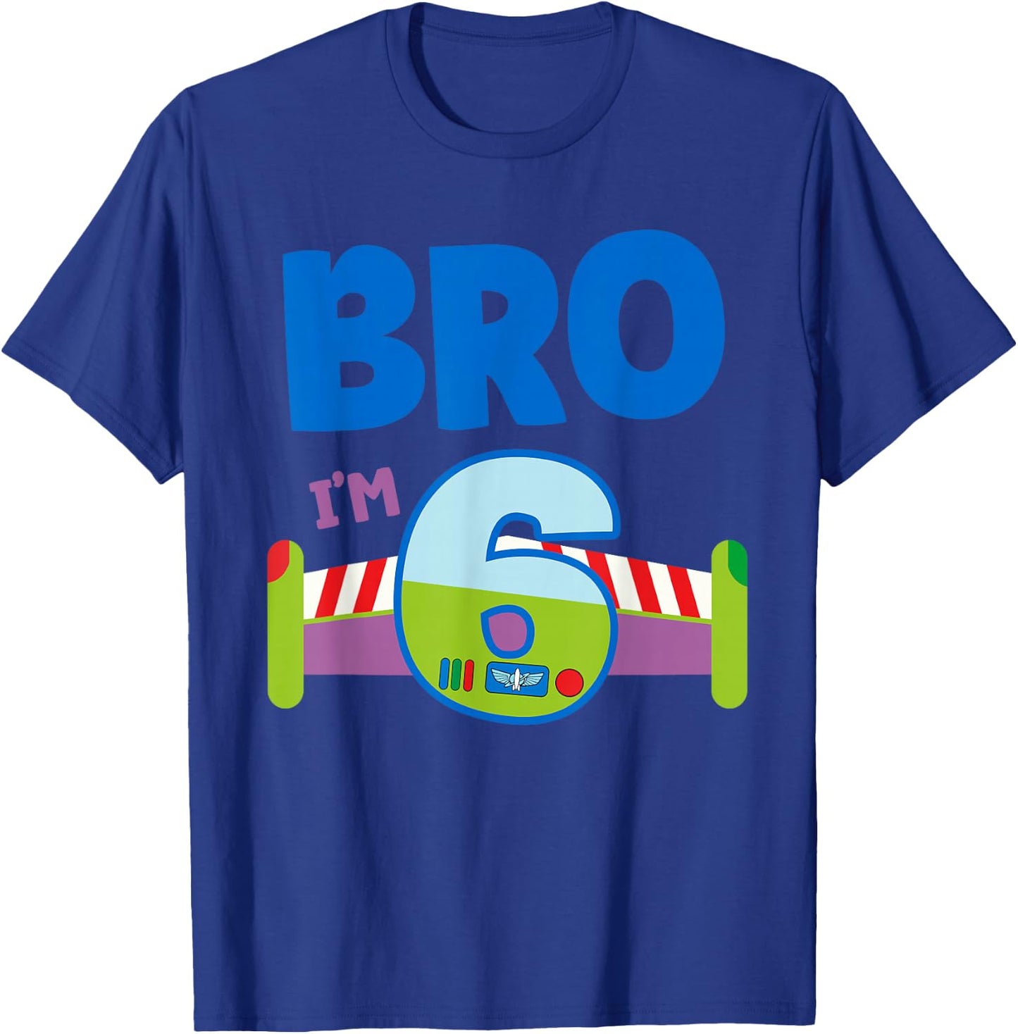 6th Birthday Boy Toy Lover Bro I'm 6 Year Old Story Party T-Shirt - T-Shirt | Royal