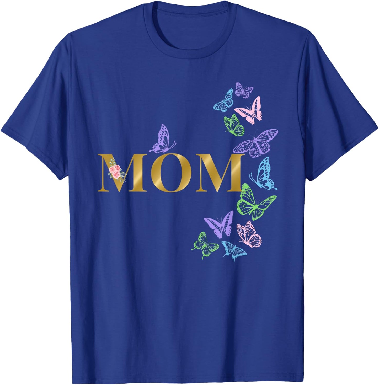 Mom of The Birthday Girl Butterfly Party Matching Family T-Shirt - T-Shirt | Royal