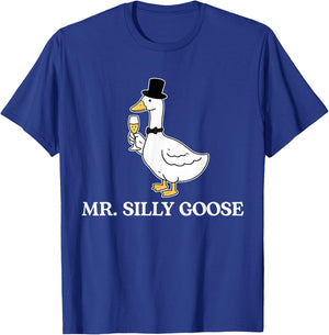 Mr. Silly Groom Goose Couple Matching Wedding Funny Men T-Shirt - T-Shirt | Royal