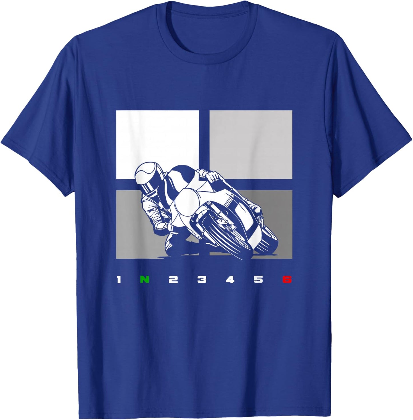 Motorcycle Clothing - Biker Motorcycle T-Shirt - T-Shirt | Royal