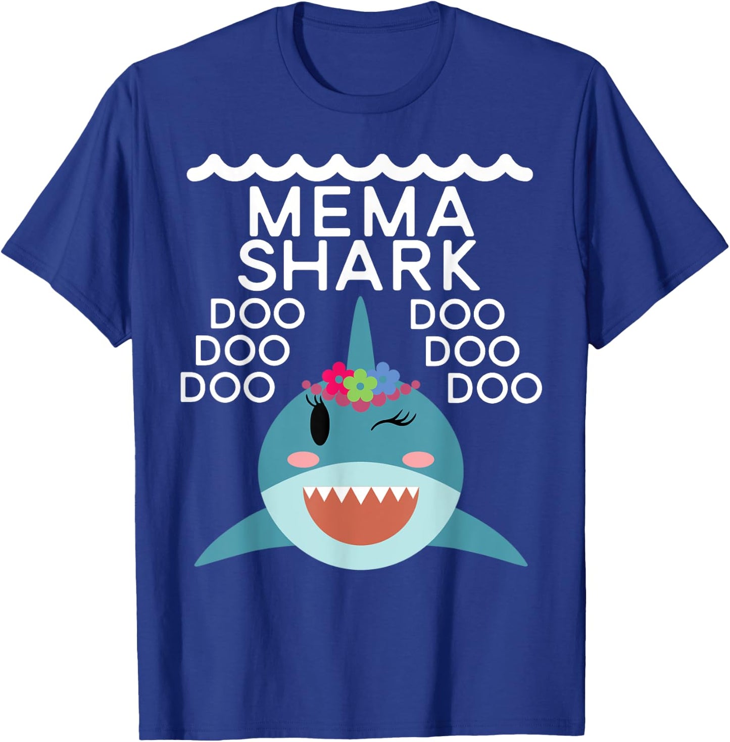 Mema Shark shirt Matching Family Shirts Shark Family T-Shirt - T-Shirt | Royal