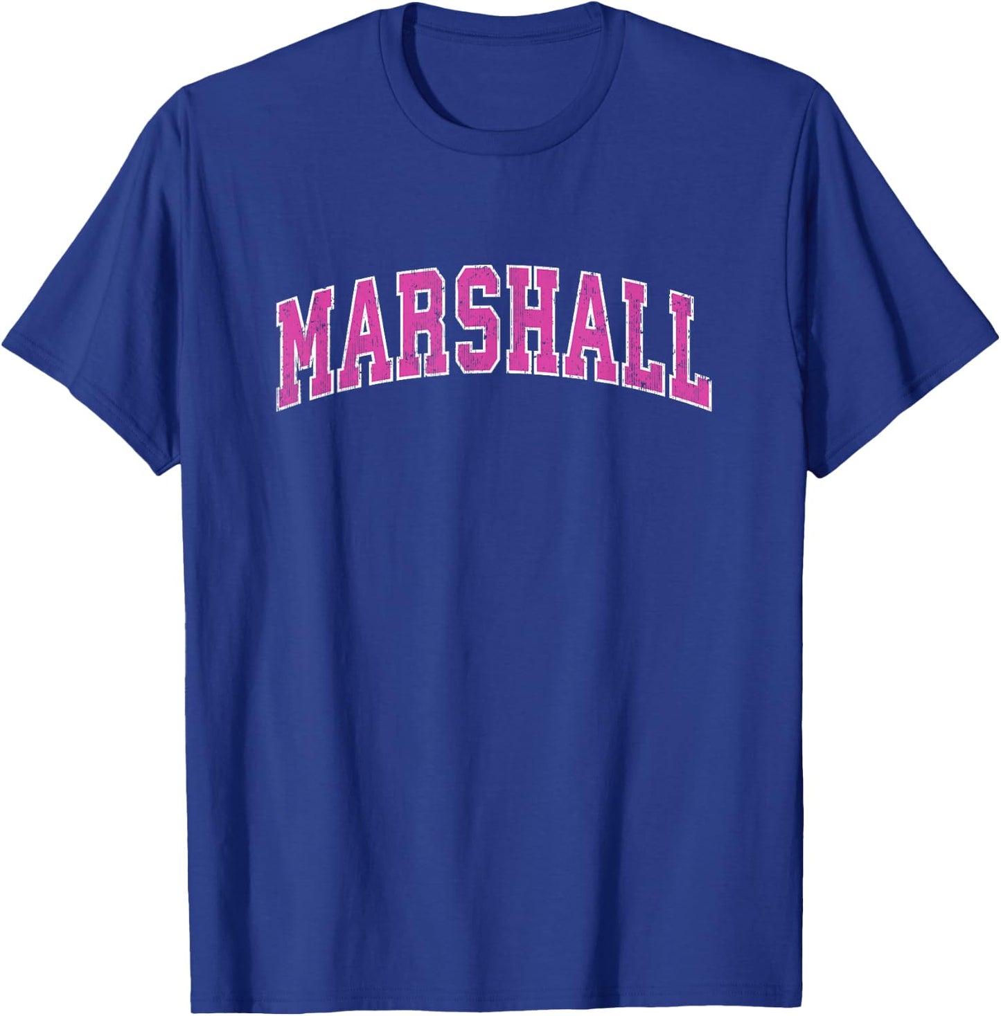 Marshall Minnesota MN Vintage Sports Design Pink Design T-Shirt - T-Shirt | Royal