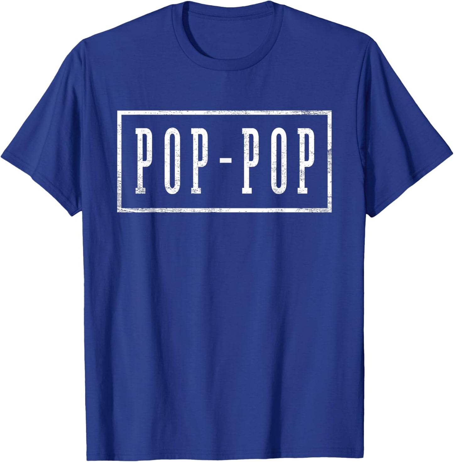 Pop-Pop - Sleek Framed Design Father's Day Pop-Pop T-Shirt - T-Shirt | Royal