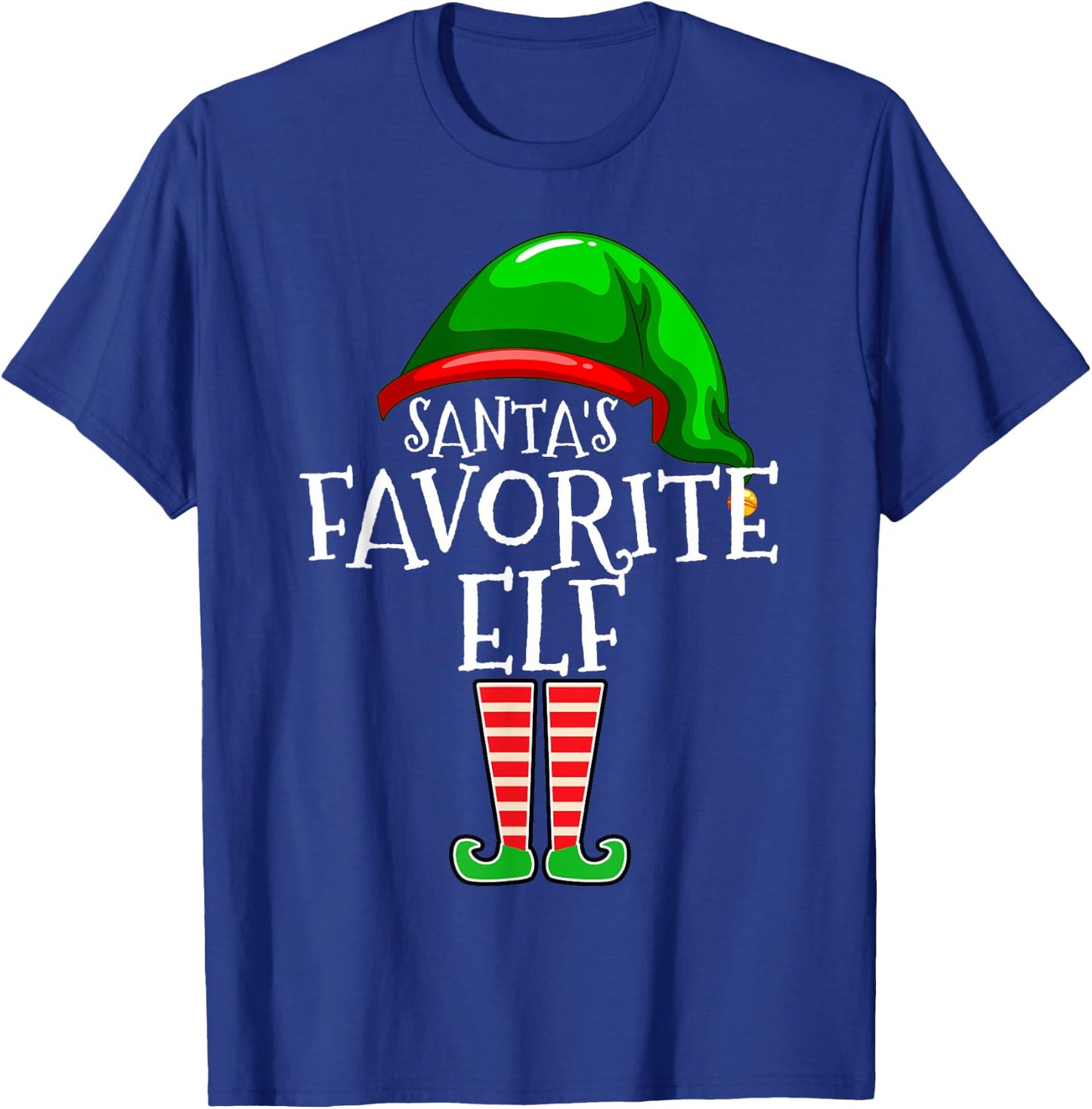 Santa's Favorite Elf Group Matching Family Christmas Gift,Short Sleeve T-Shirt - T-Shirt | Royal