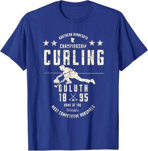 Northern Minnesota Championship Curling Duluth 1895 Curling T-Shirt - T-Shirt | Royal